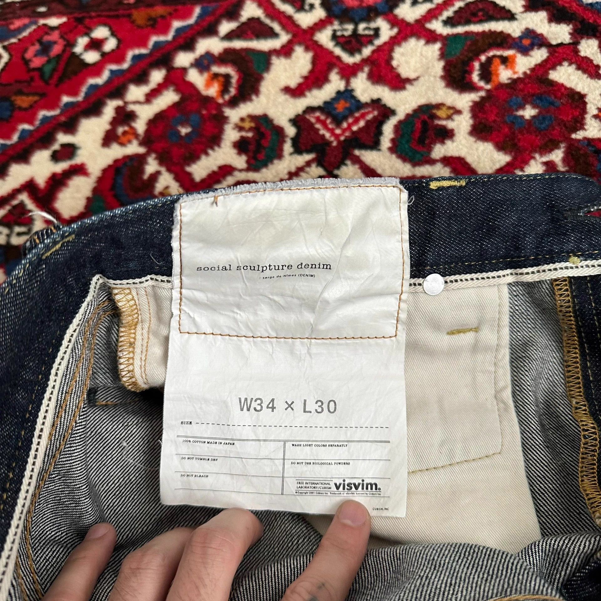 Visvim visvim 15ss 04r raw denim jeans w34l30 Size US 34 / EU 50 - 6 Thumbnail