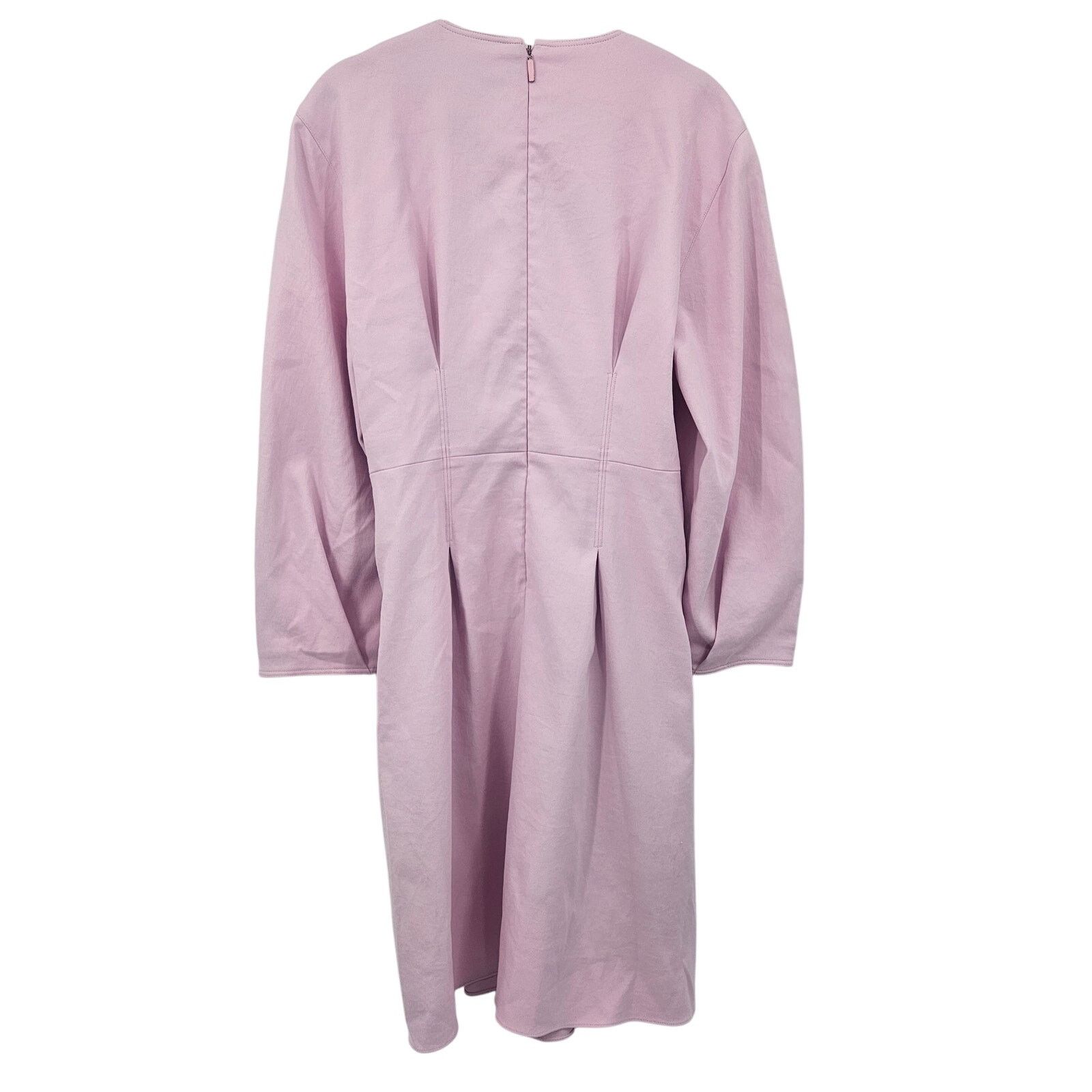 Tibi TIBI Lace-Up Crepe Midi Dress Purple Lilac Size 8 Size M / US 6-8 / IT 42-44 - 15 Thumbnail