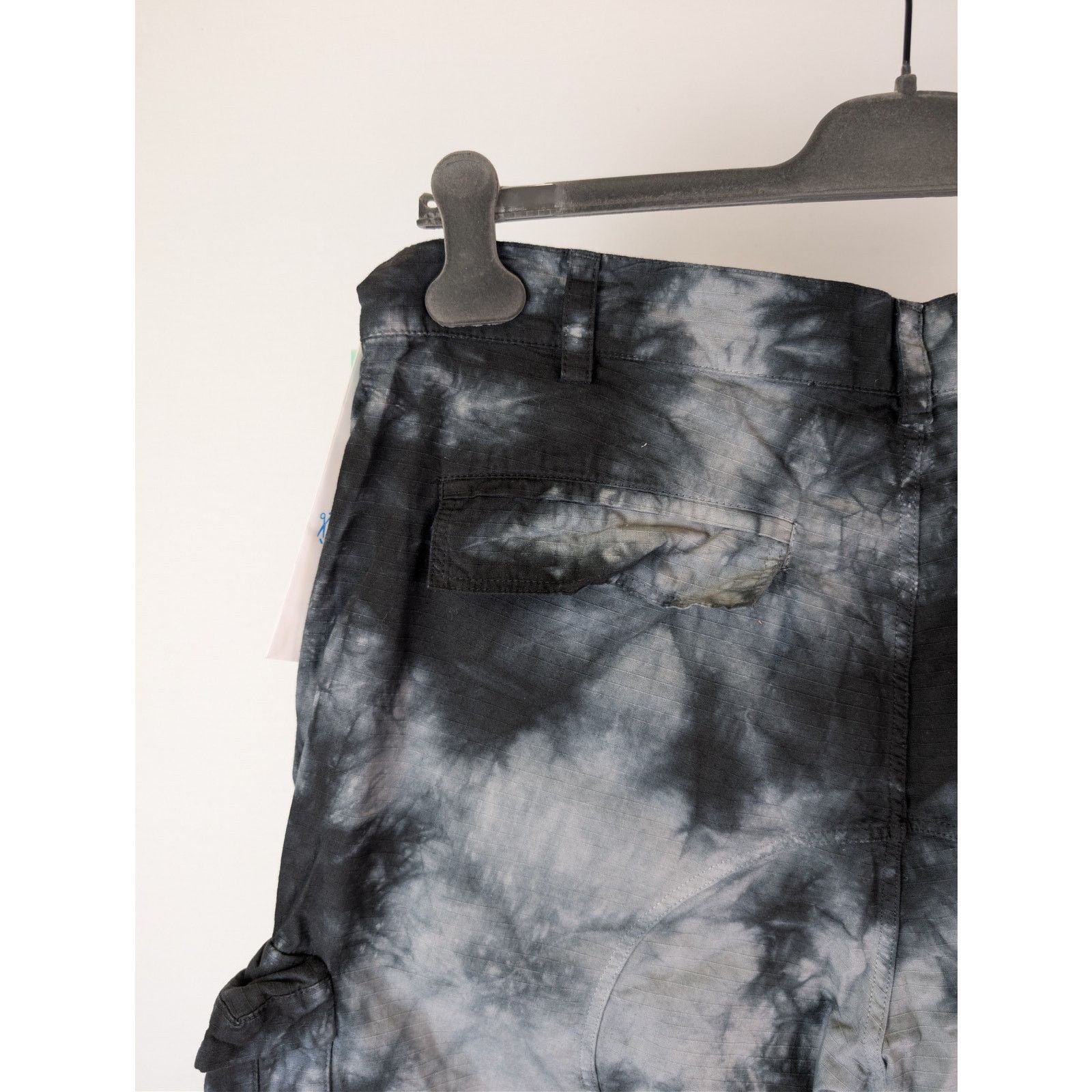 Off-White o1rshd1 Bounce Tie Dye Ripstop Cargo Pants Warm Grey / White Size US 38 / EU 54 - 13 Thumbnail