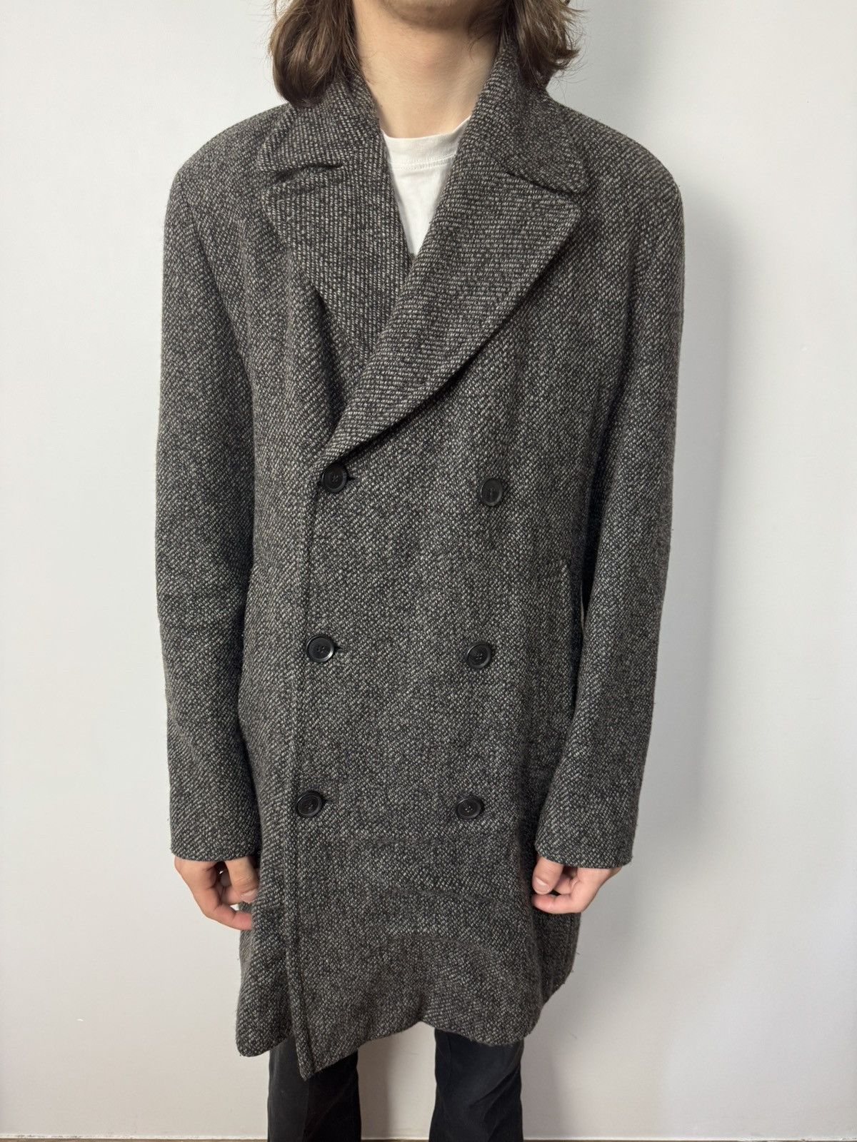 Hugo Boss Hugo Boss Cashmere Wool Double Breasted Coat Size US L / EU 52-54 / 3 - 1 Thumbnail