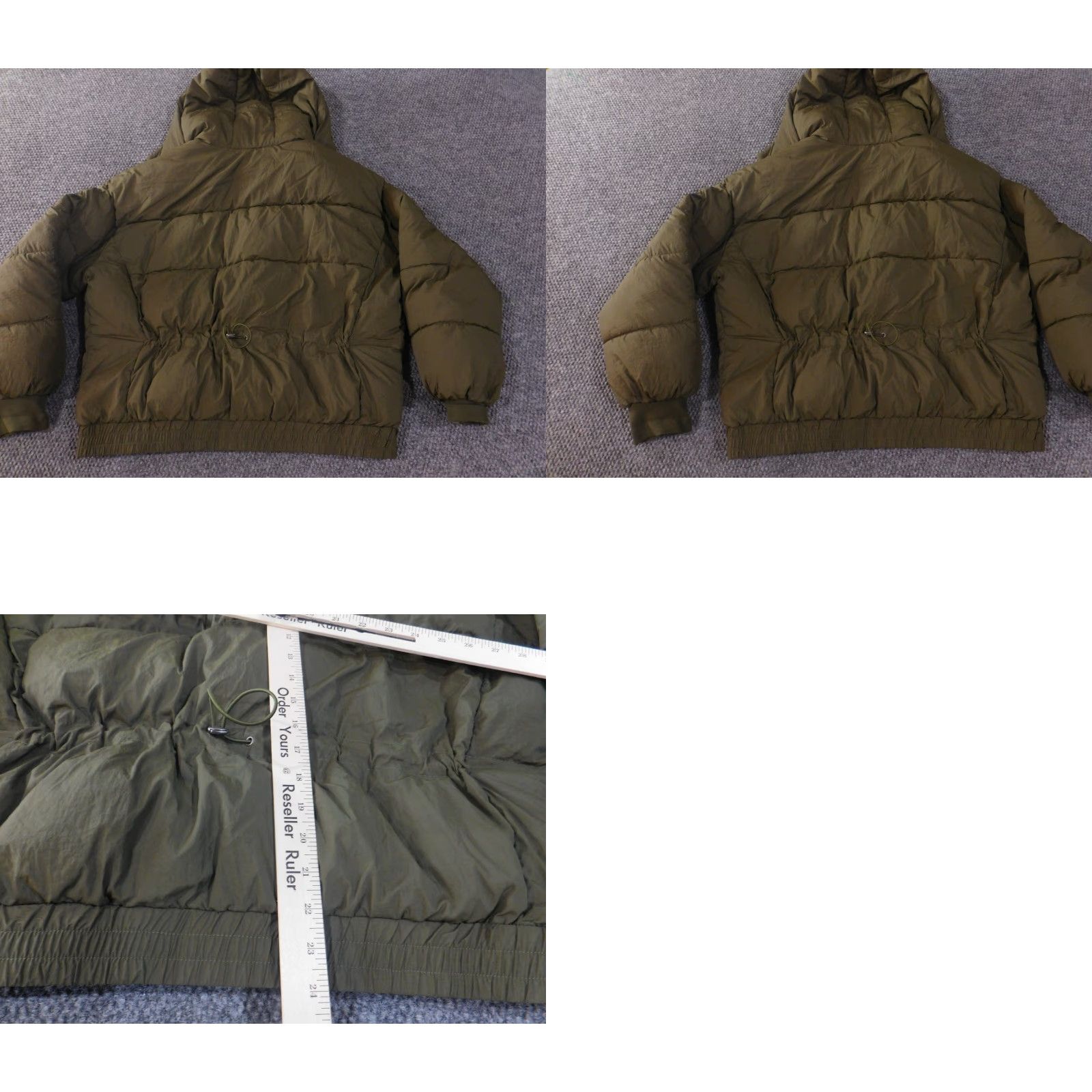 Lucky Brand Lucky Brand Jacket Womens Large Green Puffer Hooded Snap Pocket Casual Winter Size L / US 10 / IT 46 - 8 Thumbnail