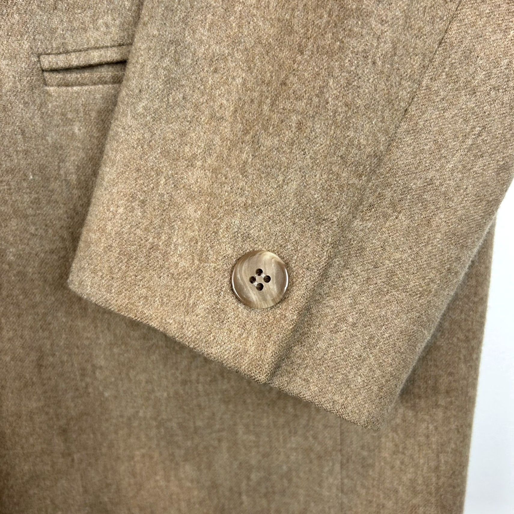 Pendleton VINTAGE Pendleton Blazer Womens 14 Beige Wool Single Button Flaws Read Size XL / US 12-14 / IT 48-50 - 7 Thumbnail