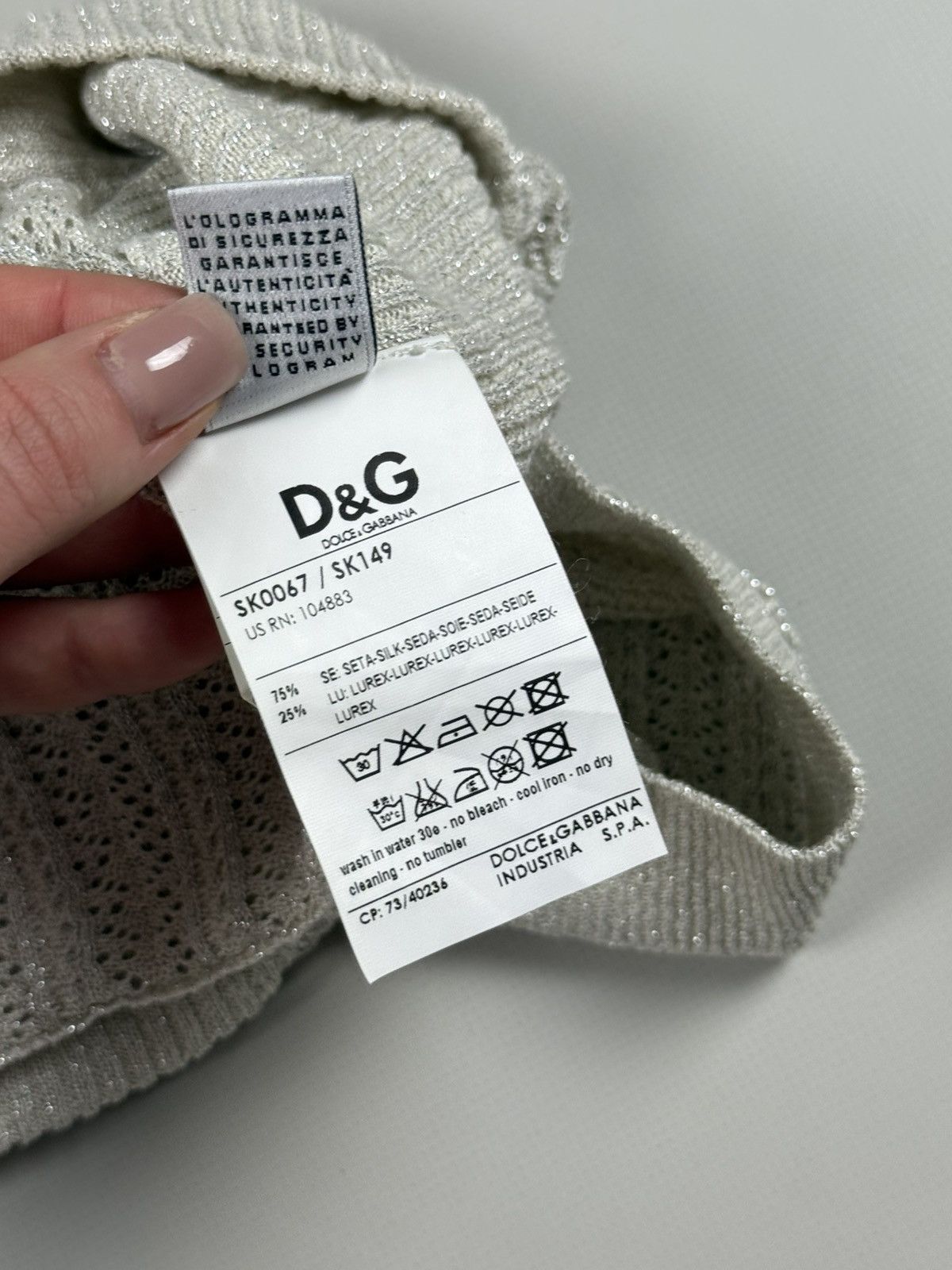 Dolce & Gabbana D&G Dolce & Gabbana Ladies Cropped Silk Cape Sweater Size S Size S / US 4 / IT 40 - 19 Thumbnail