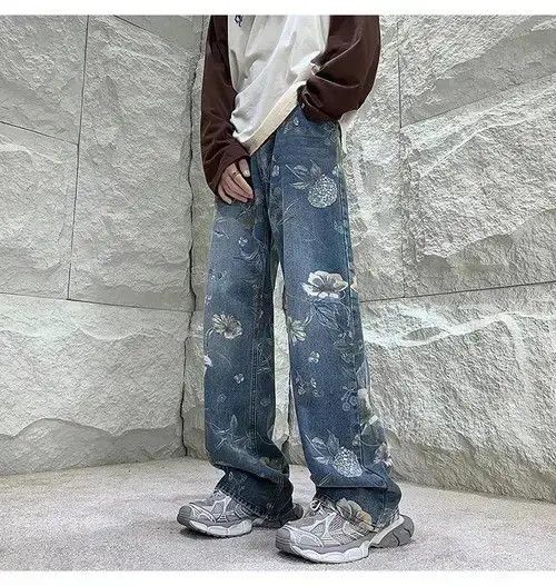 Japanese Brand VIBE Street Loose Hip Hop Wide-leg Jean Pants Size US 32 / EU 48 - 7 Thumbnail