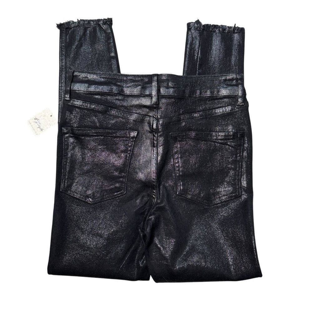 Free People Free People Raw High-Rise Coated Jeans Size 25 Size 25" / US 0 / IT 36 - 3 Thumbnail