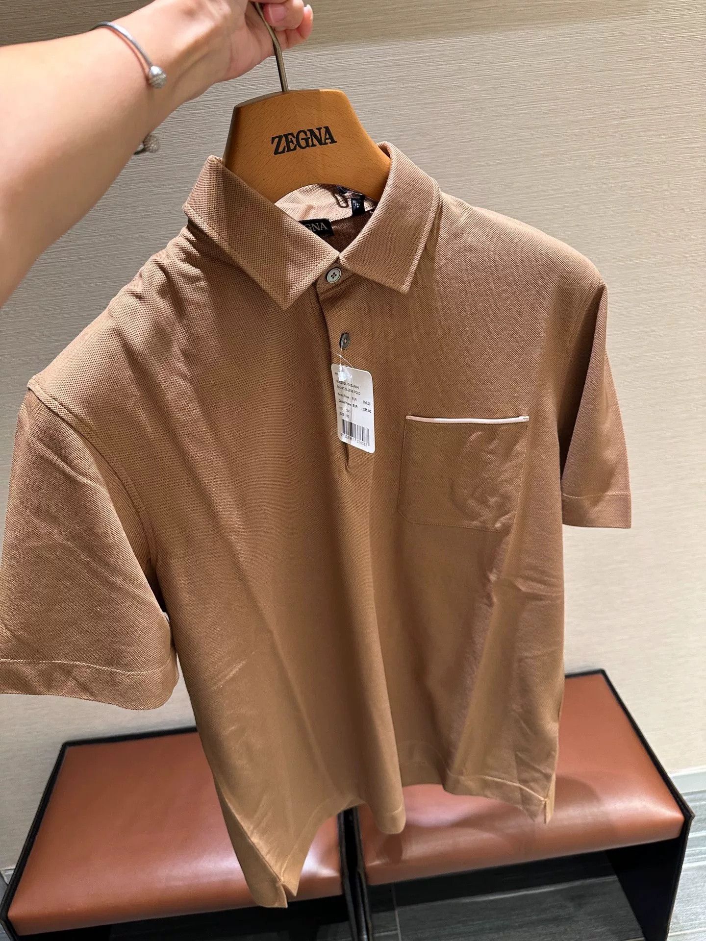 Ermenegildo Zegna Zegna Men's Short-Sleeve Polo Shirt Size US S / EU 44-46 / 1 - 8 Thumbnail