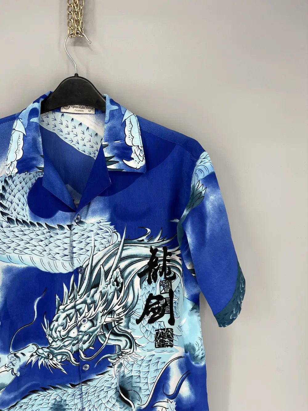 Vintage Vintage 90s Japanese Dragon Crazy Hawaiian Shirt Size US M / EU 48-50 / 2 - 6 Thumbnail