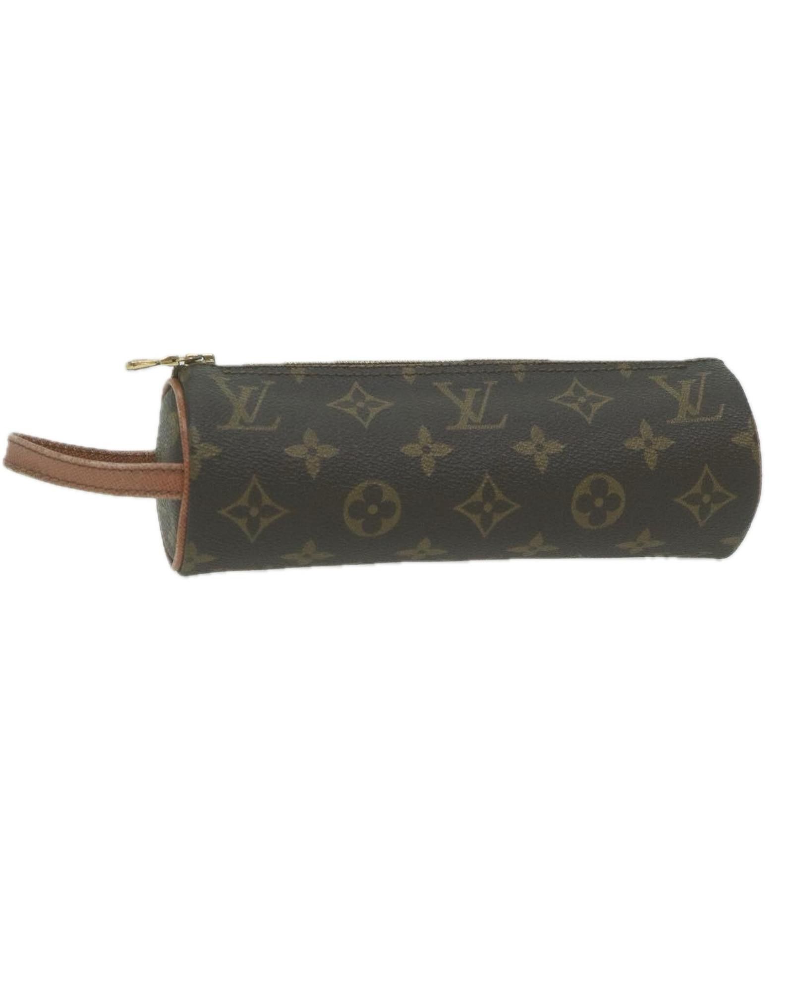 image of Louis Vuitton Luxury Golf Ball Pouch In Iconic Monogram Canvas in Brown, Women's