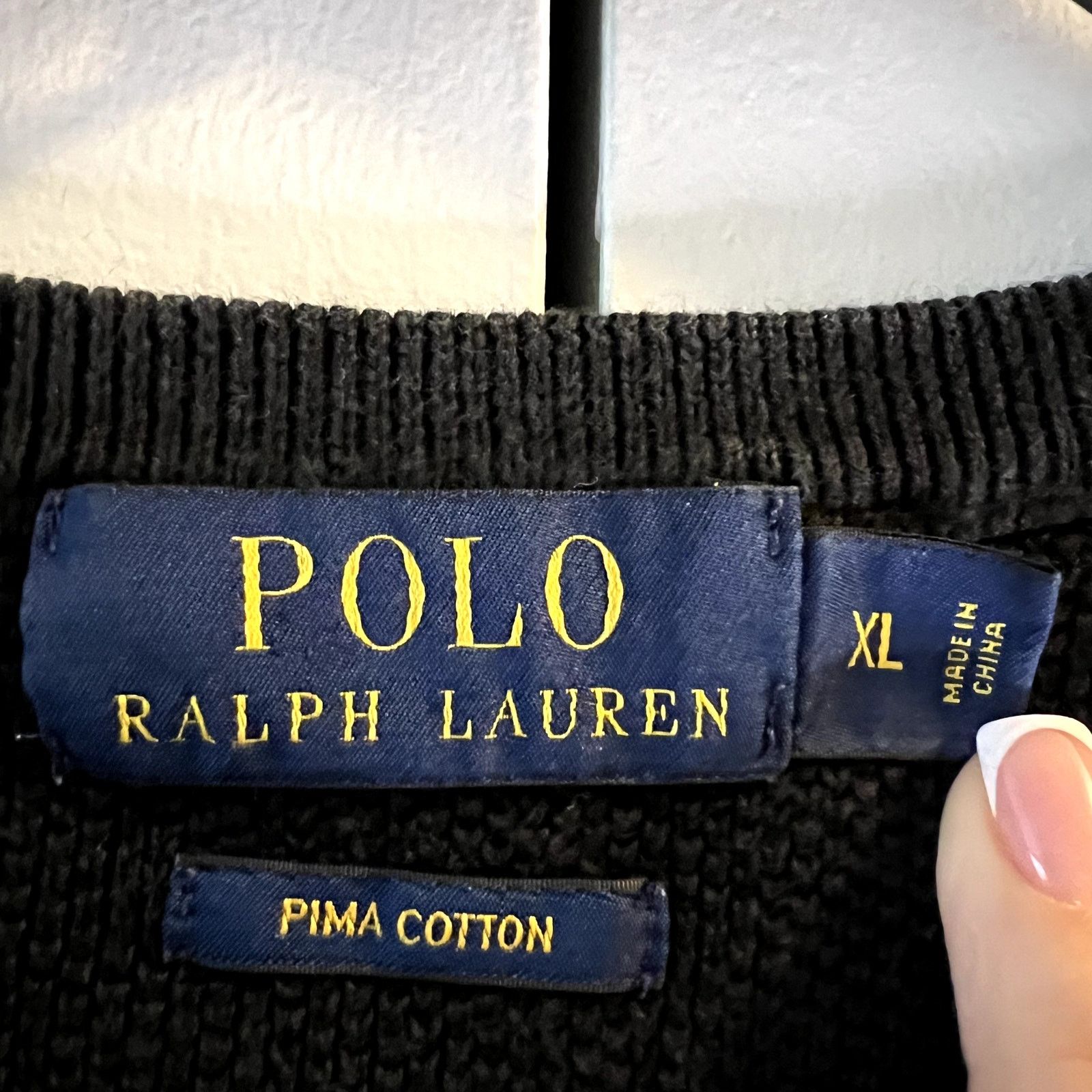 Polo Ralph Lauren Polo Ralph Lauren Pima cotton crew neck sweater size XL Size US XL / EU 56 / 4 - 2 Thumbnail