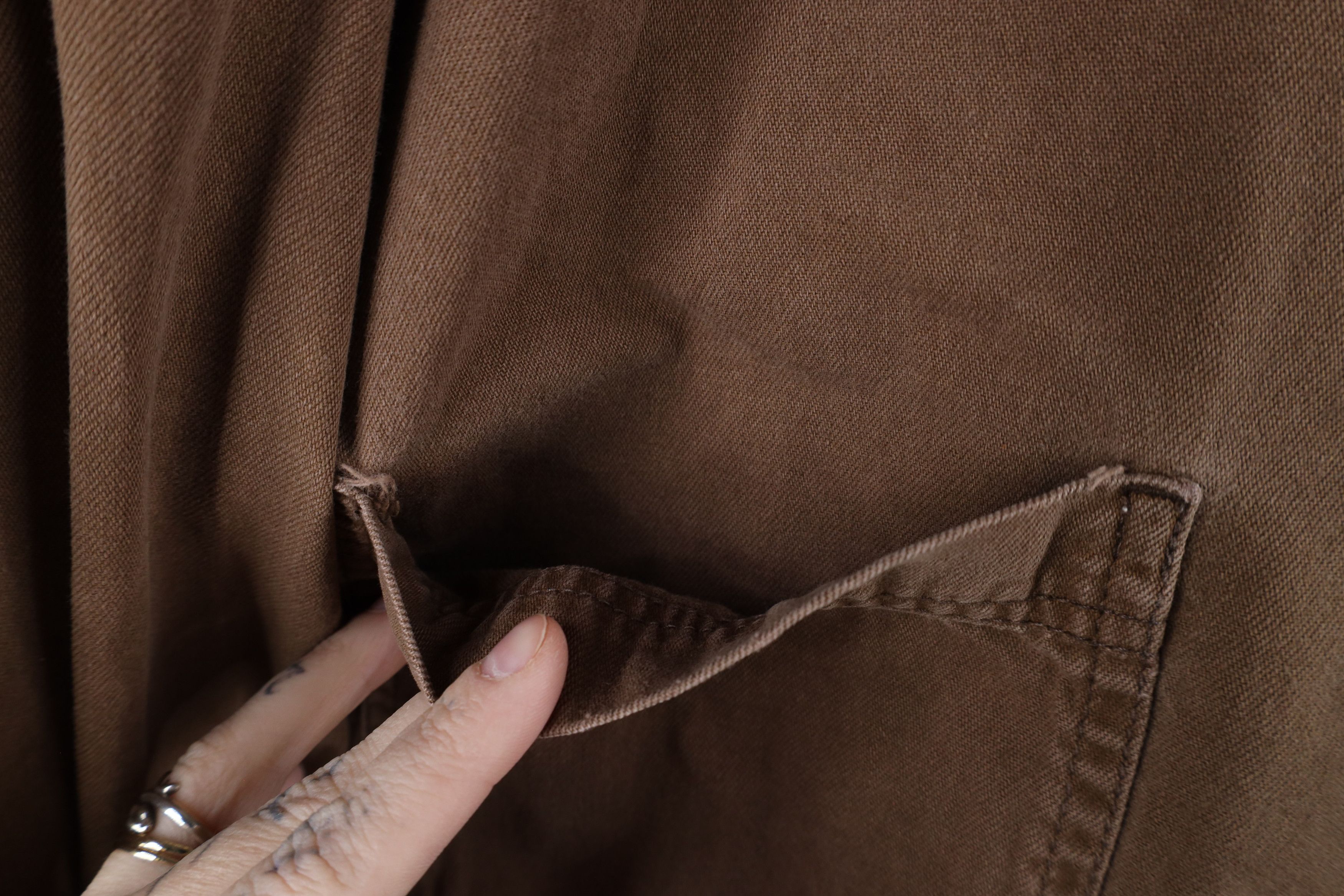 Levi's × Vintage Vintage 90s Levis Denim Jean Collared Button Shirt Brown Size US L / EU 52-54 / 3 - 7 Thumbnail