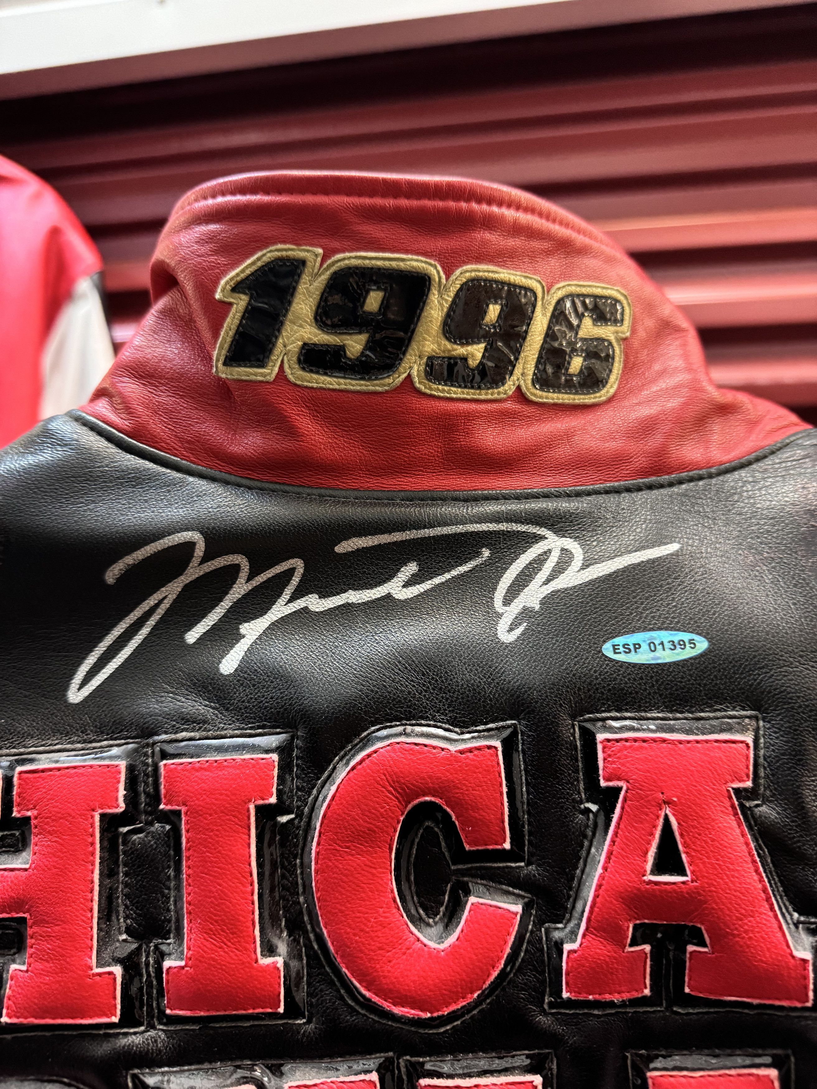 Jeff Hamilton × NBA × Vintage Jeff Hamilton *1996 CHICAGO BULLS WORLD* Leather Jacket Size US L / EU 52-54 / 3 - 8 Thumbnail