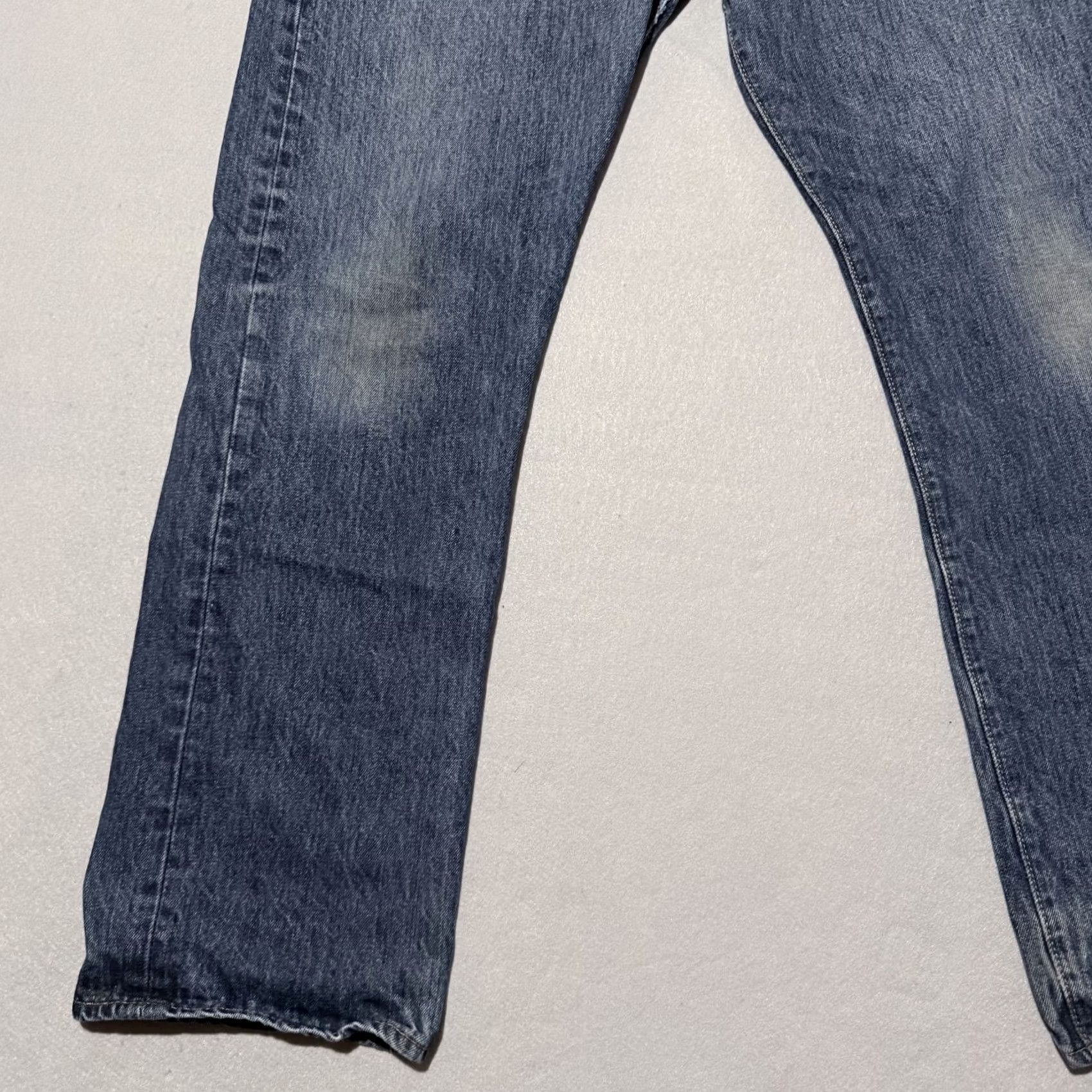 Levi's Levi's 501 Original Jeans Men Blue Denim Straight Fit 36X30 Distressed Y2K Jeans Size US 36 / EU 52 - 5 Thumbnail