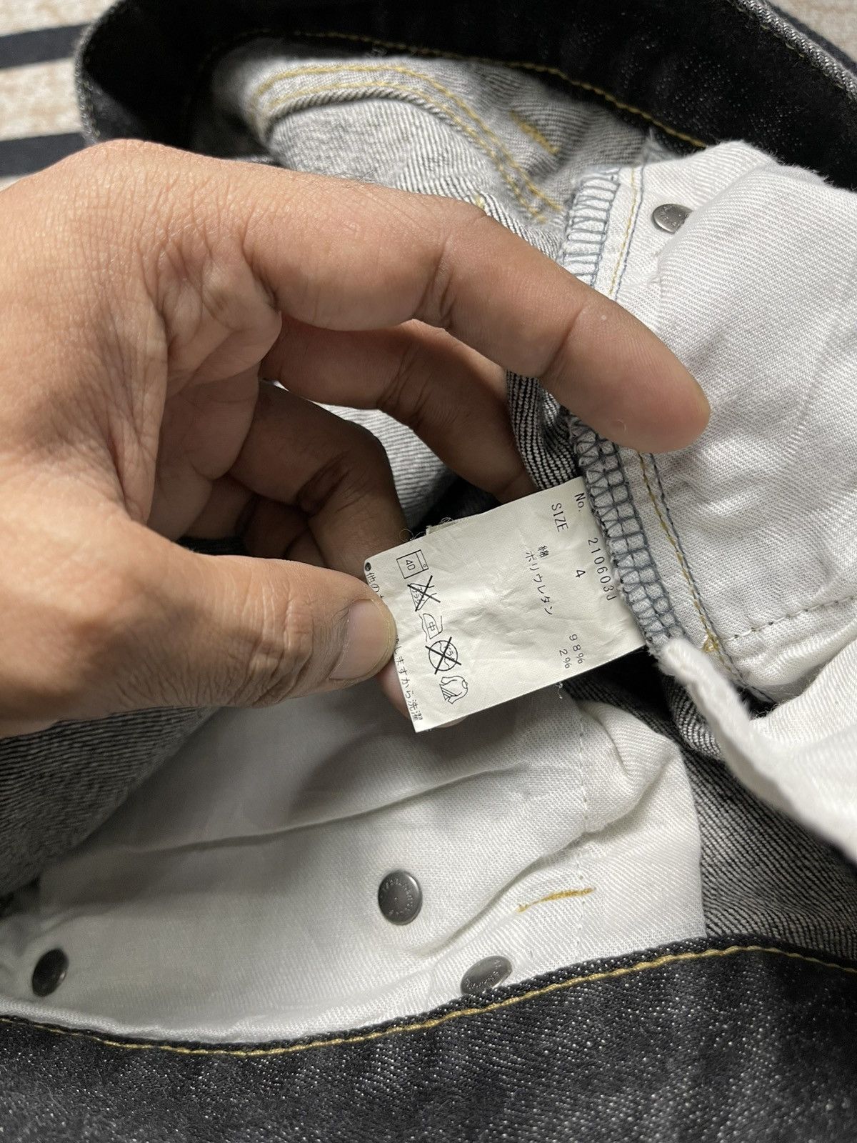 JACKROSE 2000s JACKROSE DISTRESSED DENIM JEANS RARE DESIGN Size US 32 / EU 48 - 10 Thumbnail