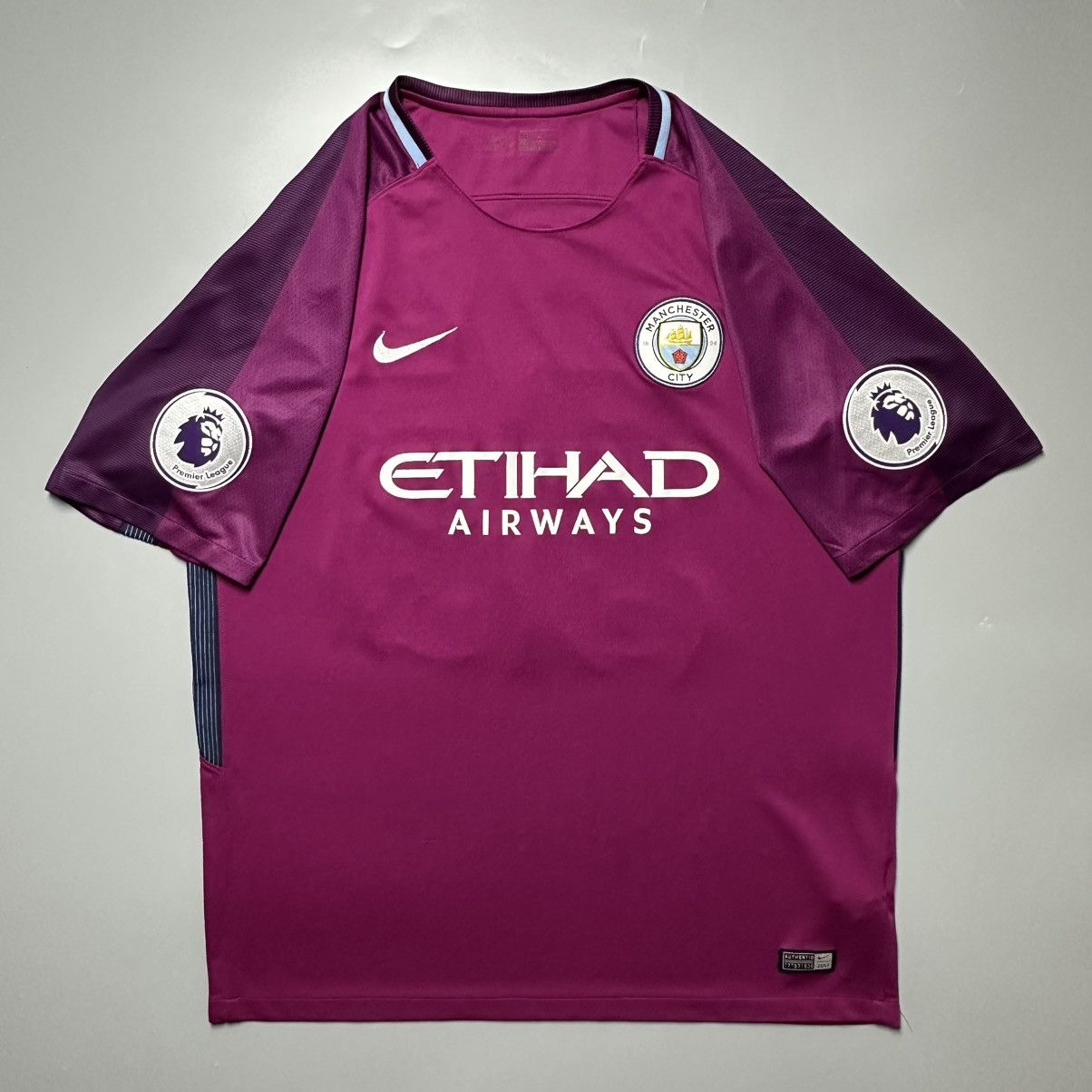 Nike MAN CITY NIKE 2017/2018 FOOTBALL AWAY JERSEY #33 JESUS Size US XL / EU 56 / 4 - 2 Thumbnail