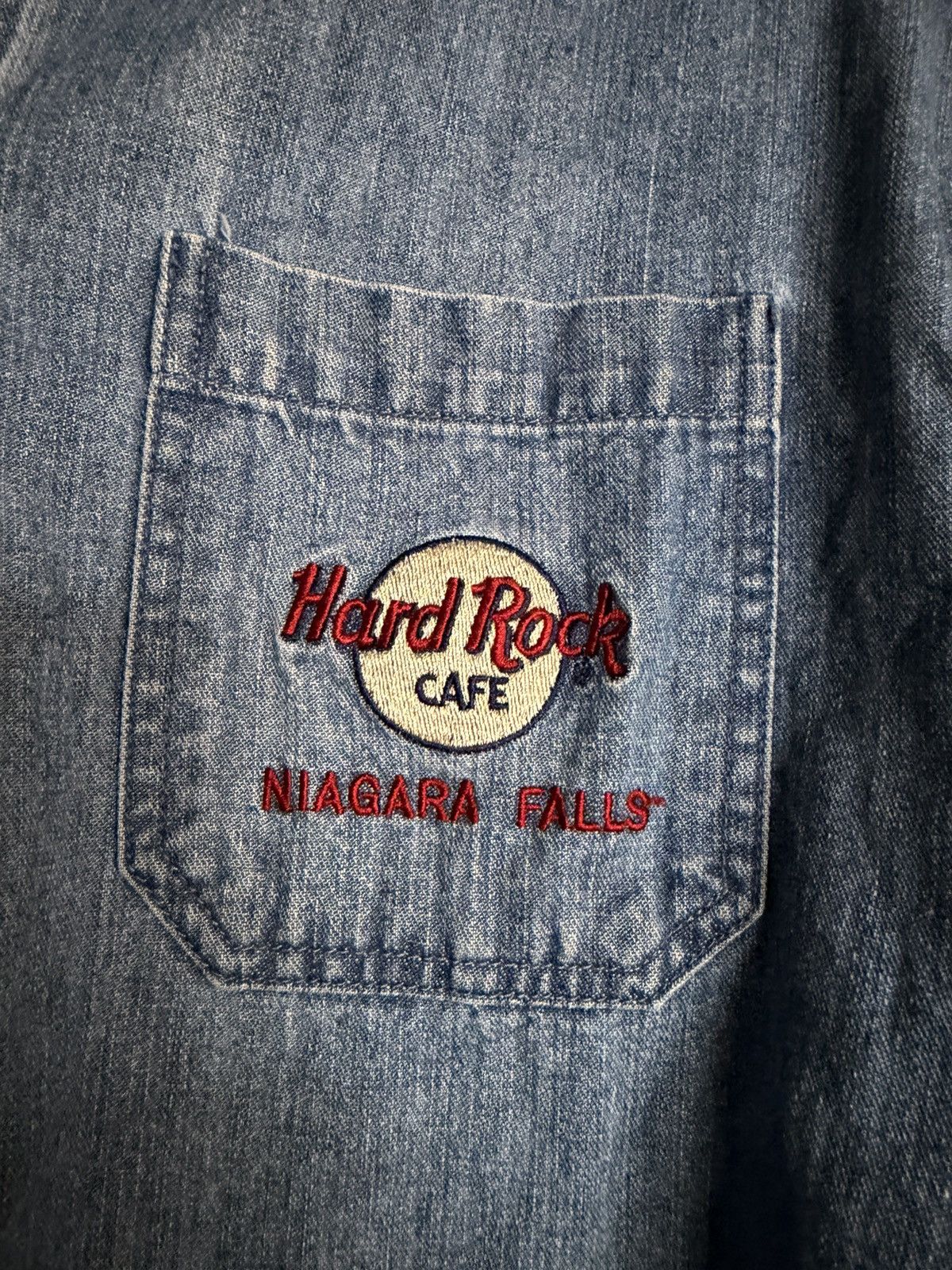 Hard Rock Cafe Niagara Falls Denim Shirt Size US XL / EU 56 / 4 - 7 Thumbnail