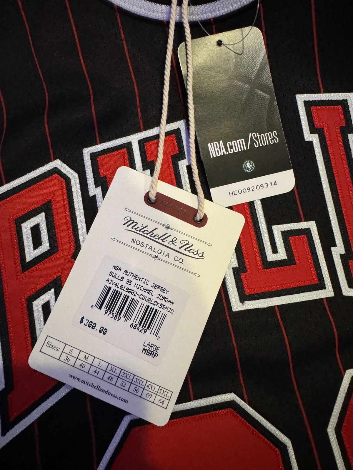 Mitchell & Ness Michael Jordan Bulls Pinstripe 1995-96 Jersey Size US L / EU 52-54 / 3 - 6 Thumbnail