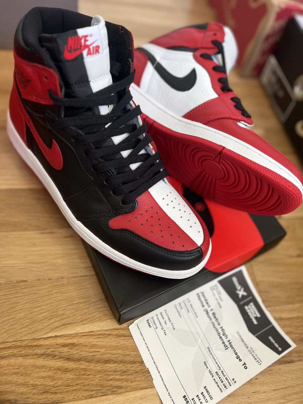 Jordan Brand × Nike Air Jordan 1 Retro High OG NRG “Homage to Home” Size 9.5 Size US 9.5 / EU 42-43 - 8 Thumbnail