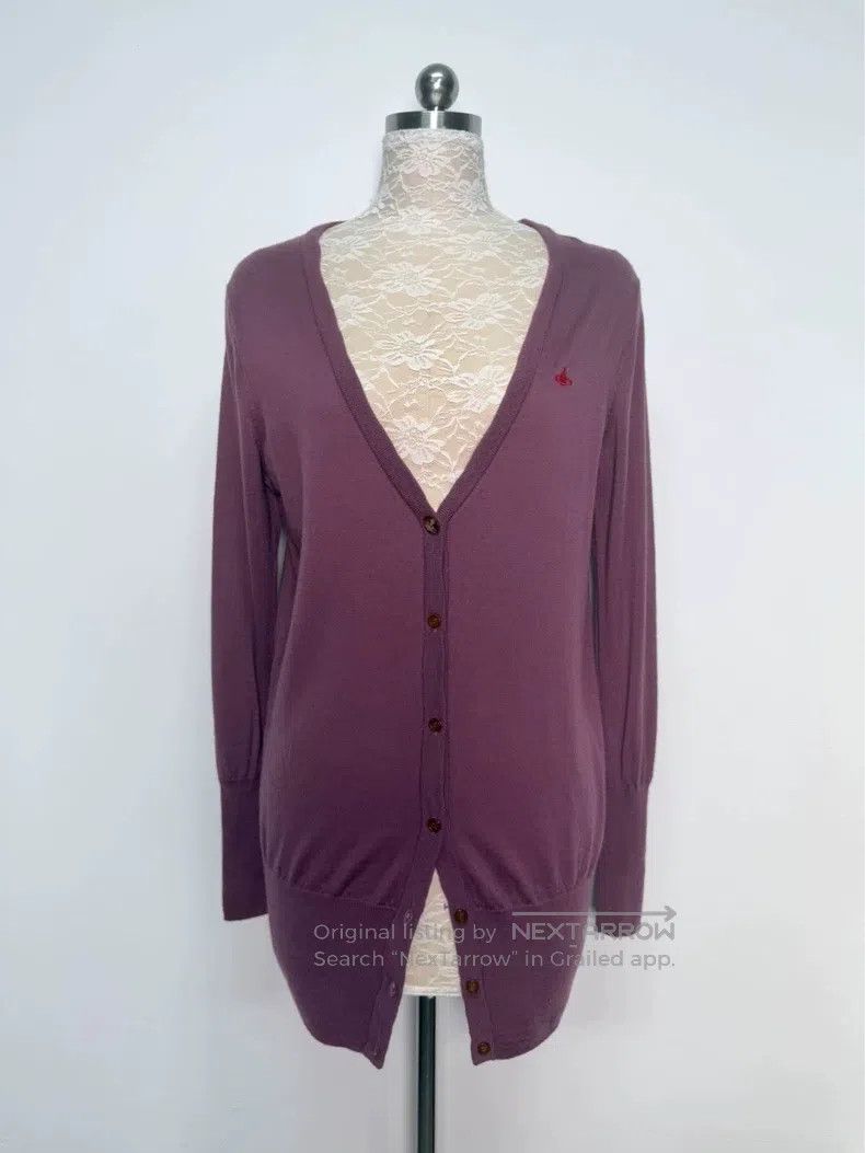 Vivienne Westwood Vivienne Westwood Berry Purple Cashmere Open Cardigan Jack Size M / US 6-8 / IT 42-44 - 1 Thumbnail
