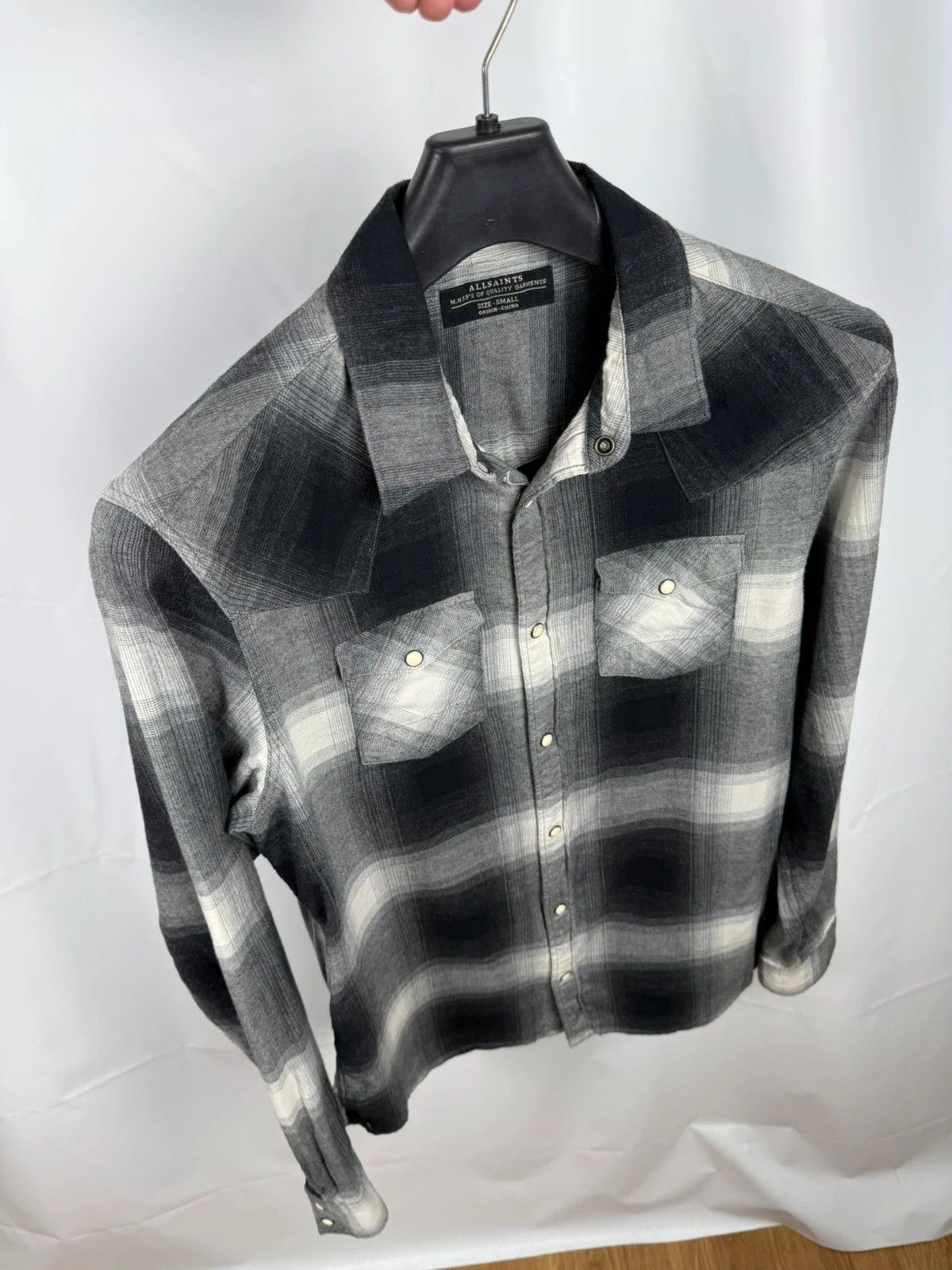 Allsaints Allsaints Plaid Shirt Flannel Stumpville Cotton size S Size US S / EU 44-46 / 1 - 8 Thumbnail
