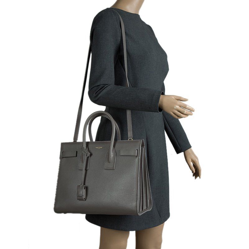 Saint Laurent Paris o1b1hav110924 Size: OS / Sac De Jour Leather Bag Storm Grey Size ONE SIZE - 2 Thumbnail