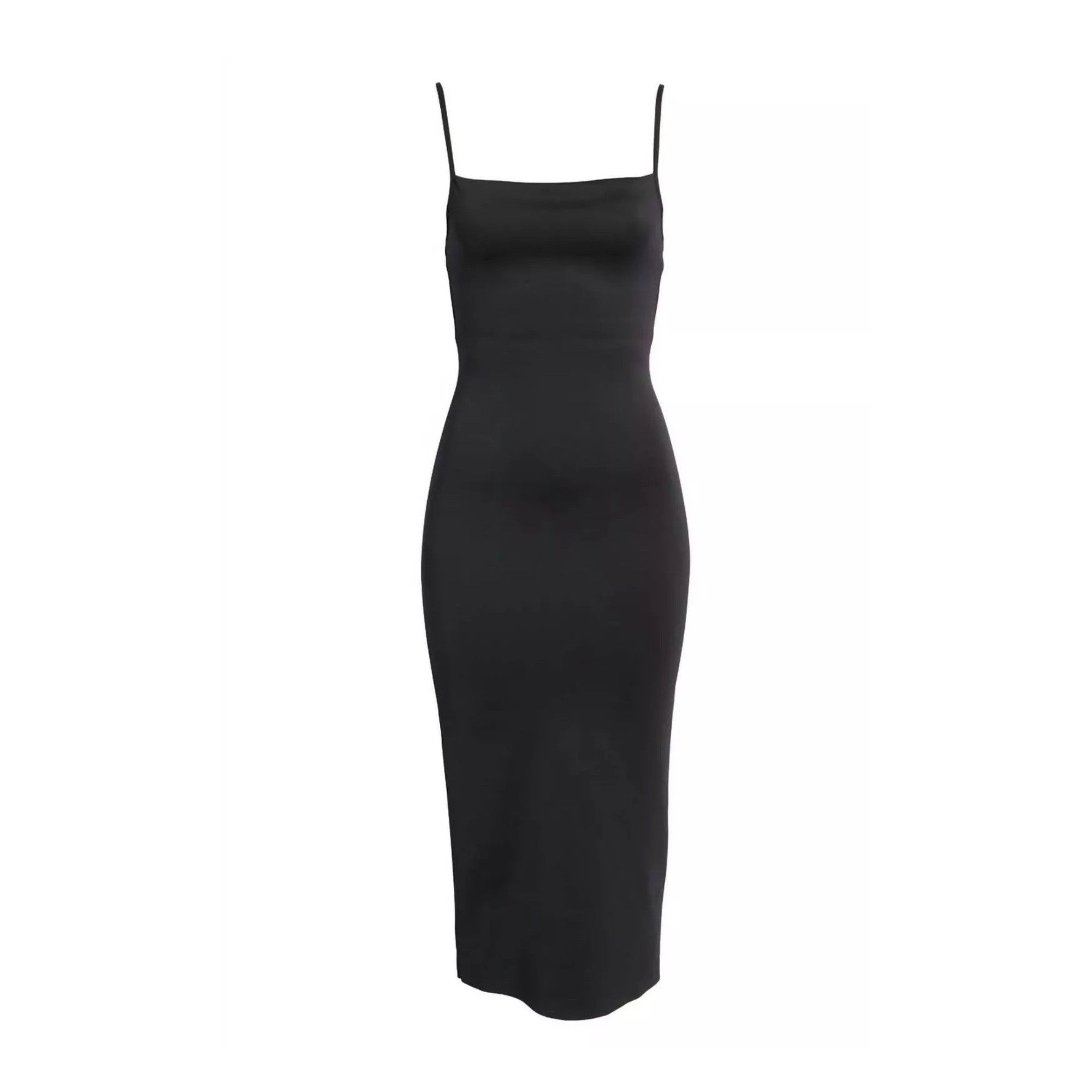 Good American Good American Midi scuba Spaghetti Strap Sz XS Size XS / US 0-2 / IT 36-38 - 4 Thumbnail