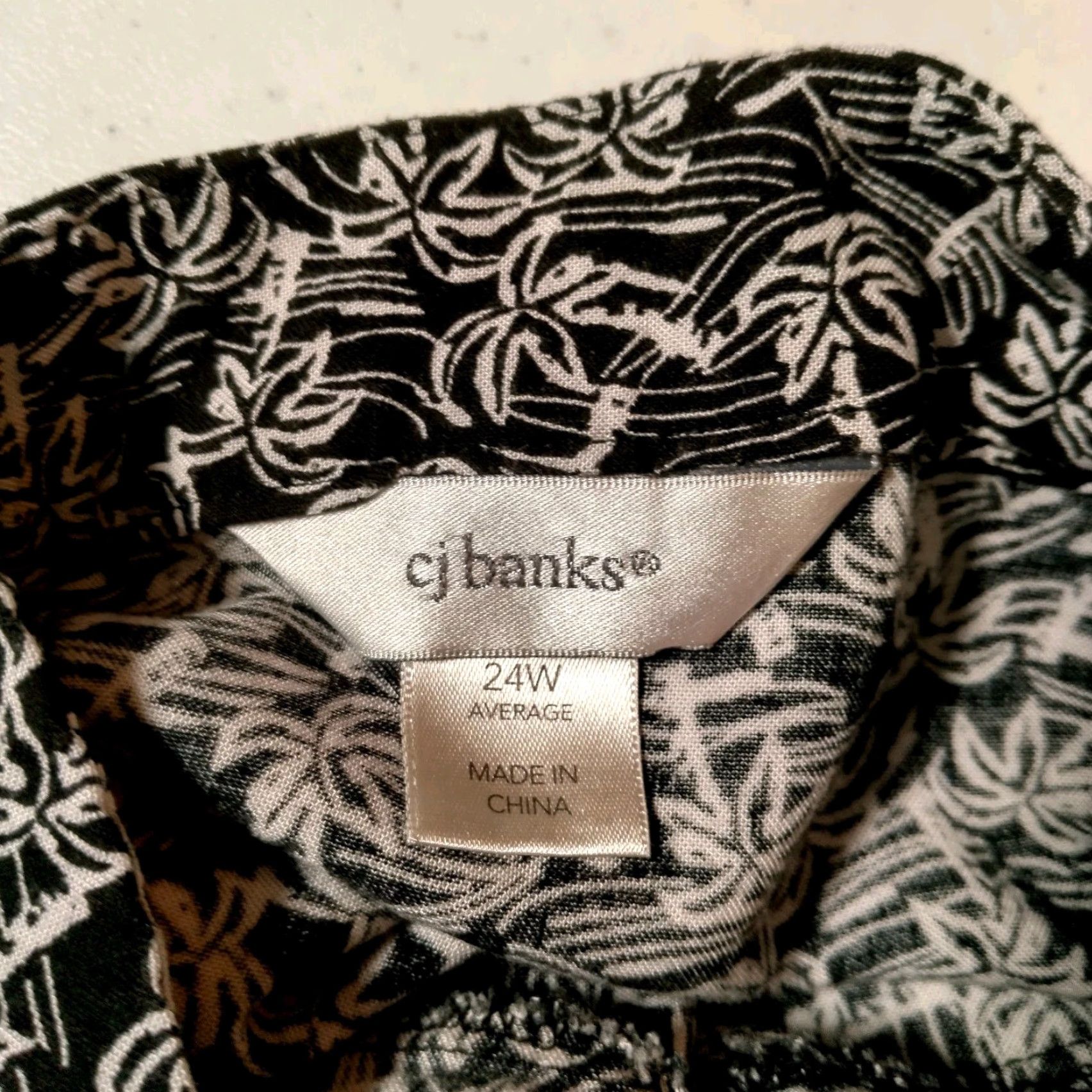 Vintage VINTAGE CJ Banks Plus Size 24A-Line Midi Skirt Womens Rayon Tropical Palm Tree Beach Vacation Casual Size 42" / US 20 - 4 Thumbnail