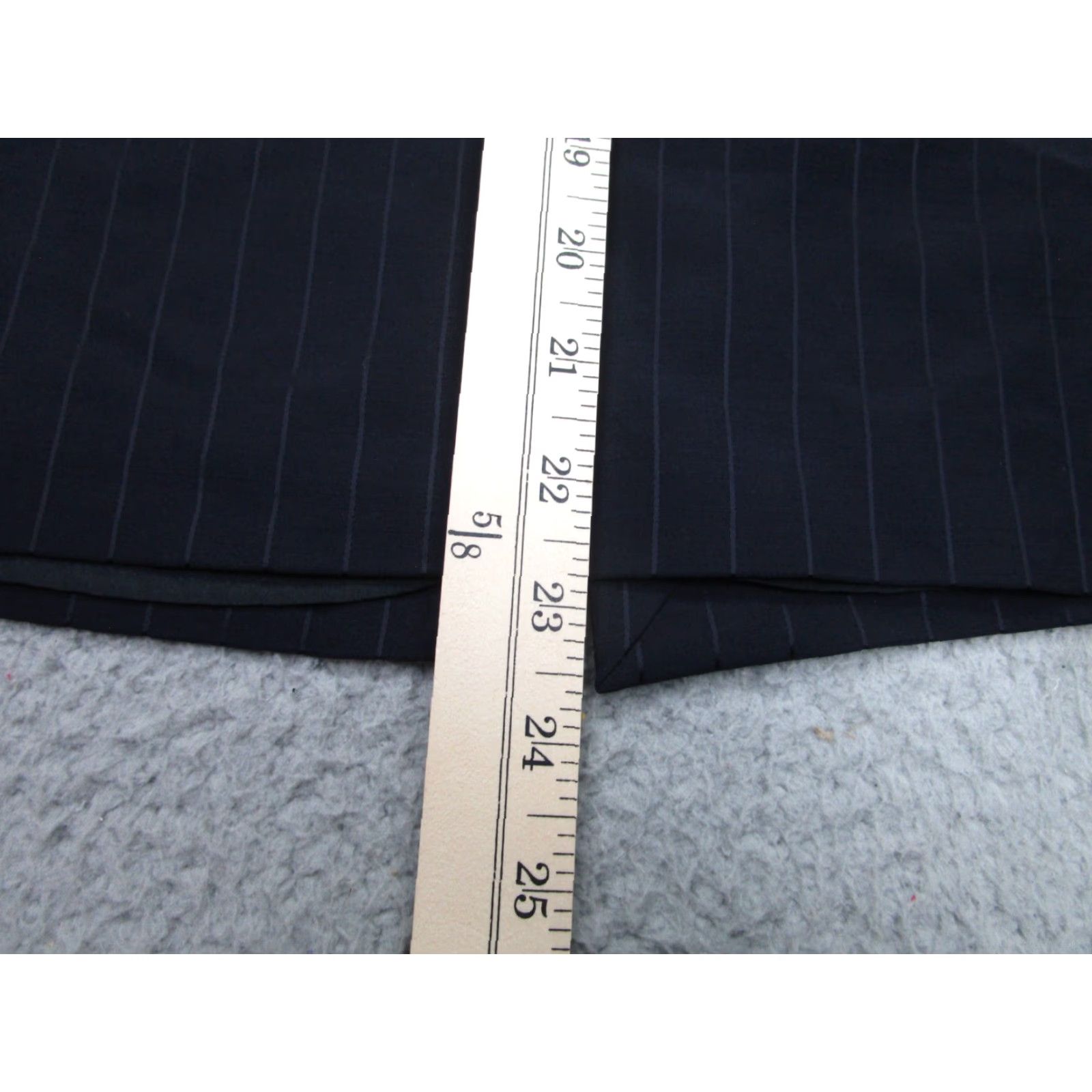 Armani ARMANI Women's Pencil Skirt Size 6 Blue Striped Wool Blend Lined Casual Size 28" / US 6 / IT 42 - 6 Thumbnail