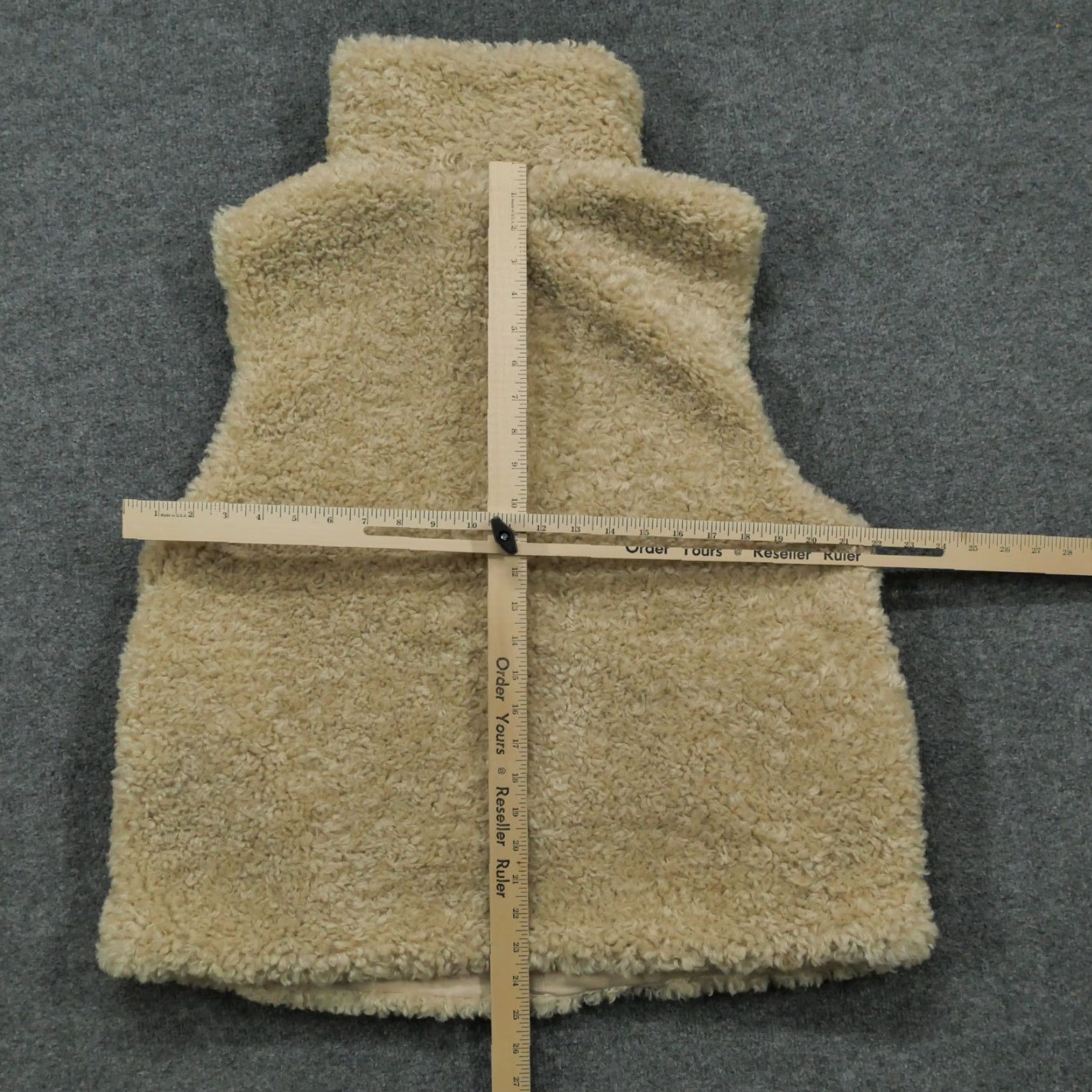 Vintage BKE Vest Womens Large Tan Cream Sherpa Fleece Casual Toggle Buttons Size L / US 10 / IT 46 - 7 Thumbnail