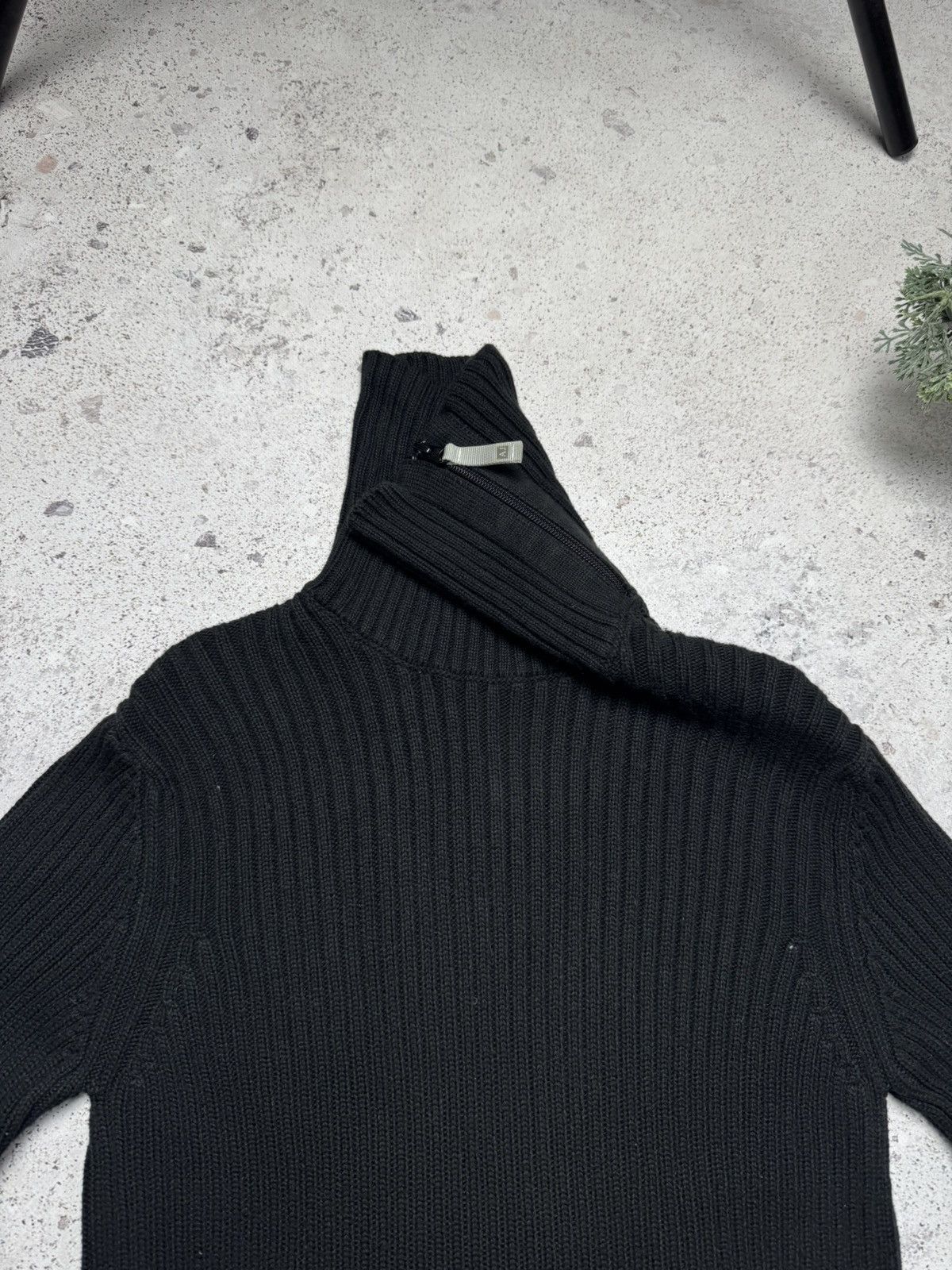 Armani × Vintage Vintage Armani Turtleneck Sweater Black Men’s L Knit Size US L / EU 52-54 / 3 - 5 Thumbnail