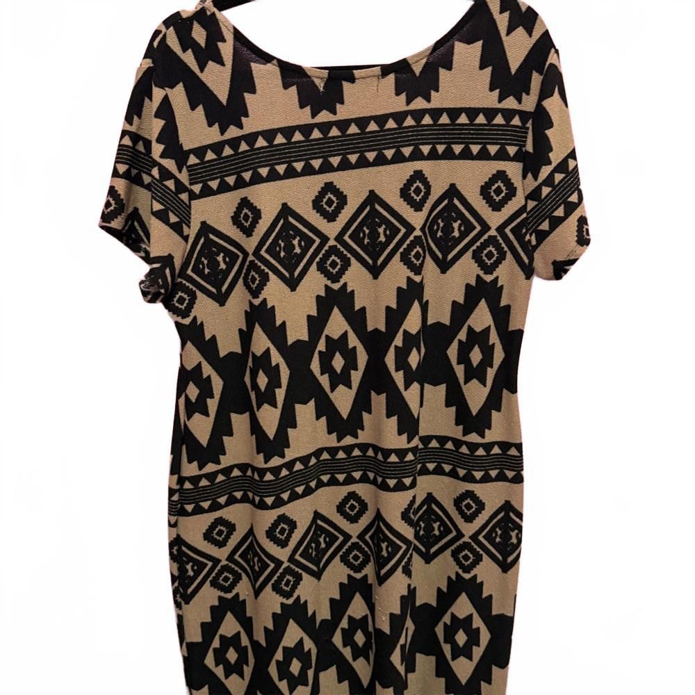 Designer Trendy Tribal Print Dress Size XXL / US 16-18 / IT 52-54 - 2 Thumbnail