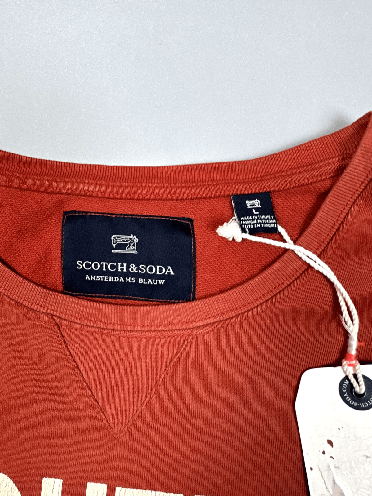 Scotch & Soda Red Yellow Gradient Print Sweatshirt Scotch&Soda Size US L / EU 52-54 / 3 - 2 Thumbnail