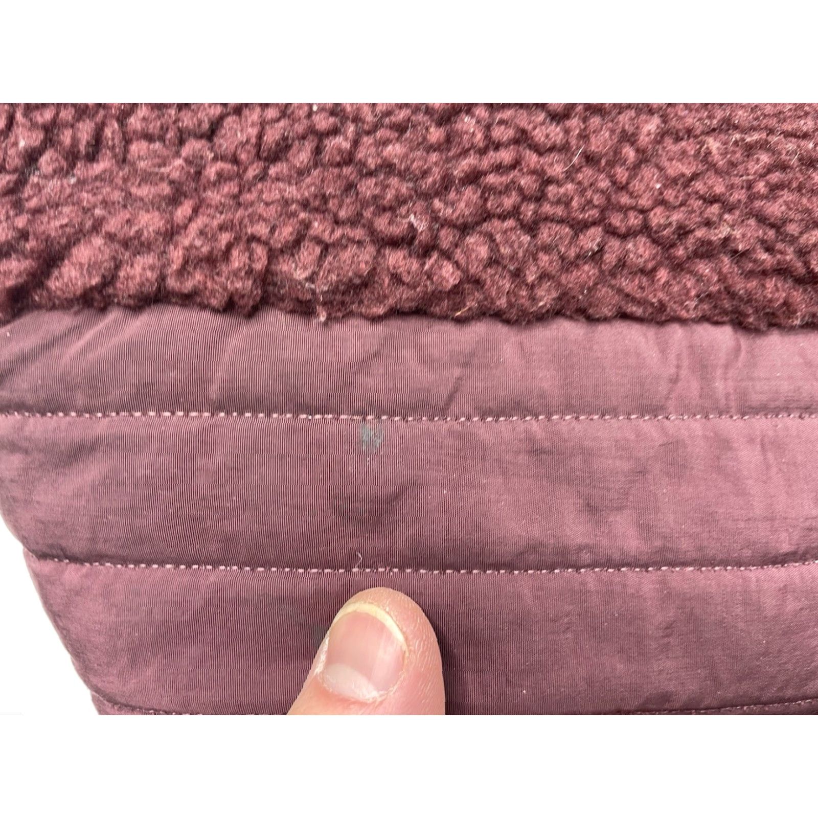 Patagonia VINTAGE Patagonia Synchilla Retro X Fleece Jacket Womens Small Burgundy Full Zip 23071 Size S / US 4 / IT 40 - 6 Thumbnail