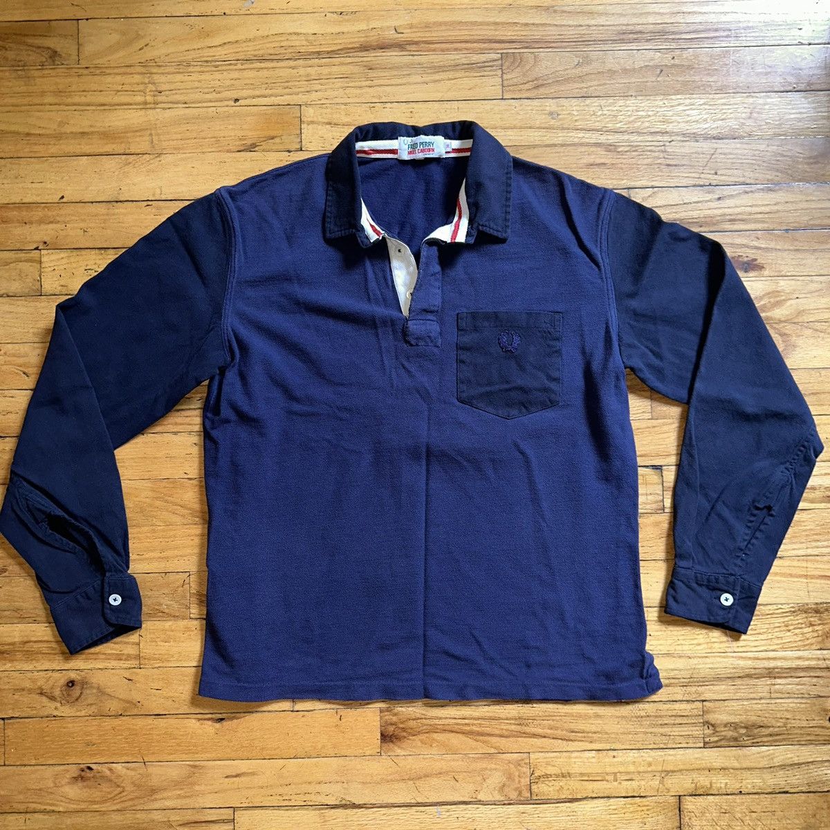 Fred Perry × Nigel Cabourn Football pique longsleeve Size US M / EU 48-50 / 2 - 2 Thumbnail