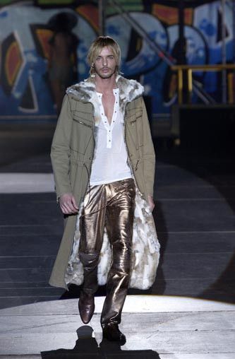 Roberto Cavalli F/W 2003 Runway Rabbit Fur Army Coat Size US S / EU 44-46 / 1 - 2 Thumbnail