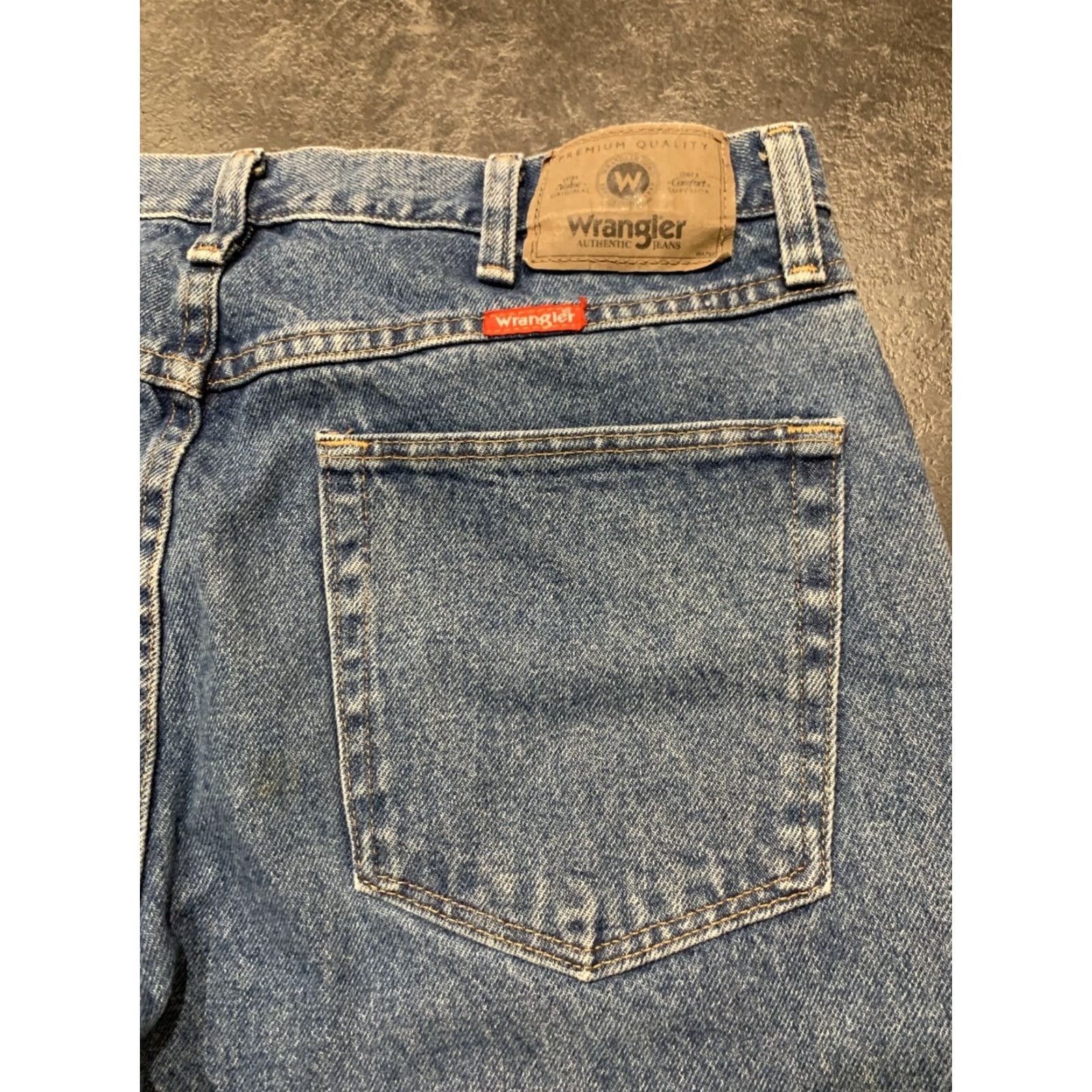 Wrangler VINTAGE Wrangler Jeans Men 34x30 Regular Fit Denim Western 90s Cotton Blue Size US 34 / EU 50 - 3 Thumbnail