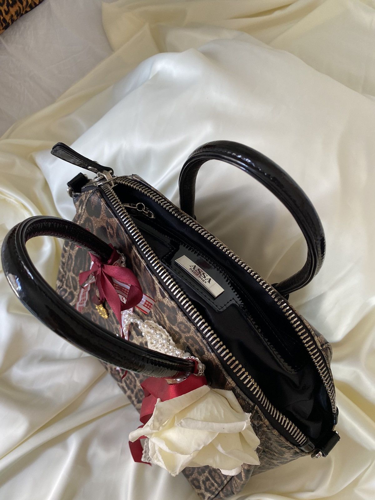 Vintage Vintage leopard coquette shoulder bag Size ONE SIZE - 5 Thumbnail