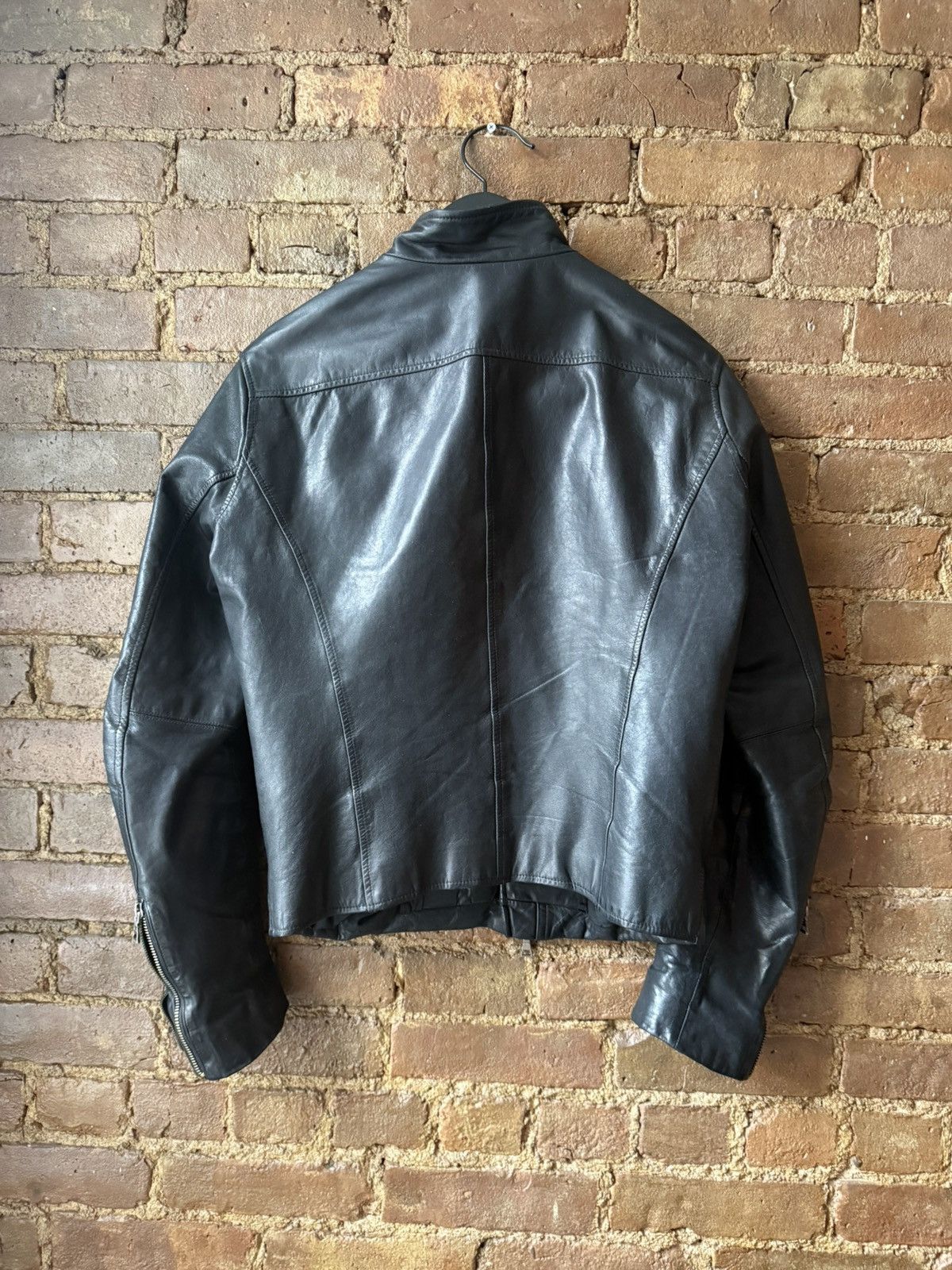 Vince Vince Black Cow Leather Jacket Size US S / EU 44-46 / 1 - 2 Thumbnail