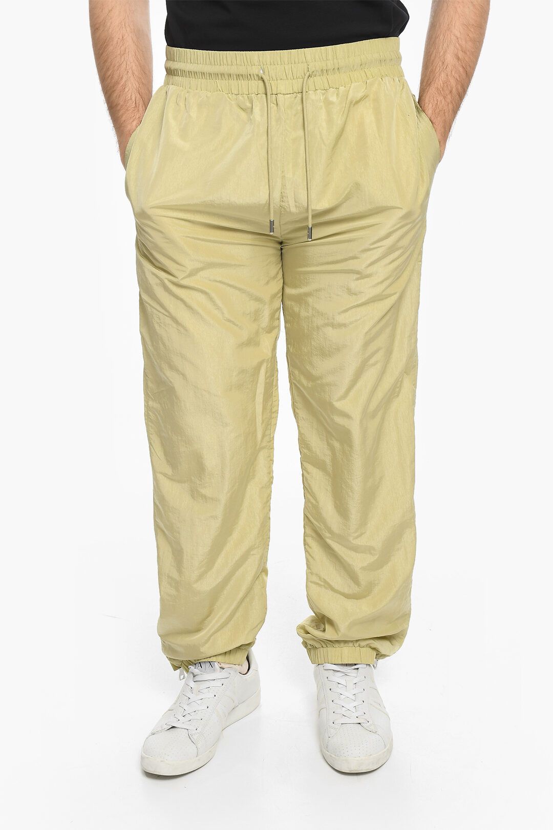 image of Just Don Og1Mm0424 3-Pockets Nylon Pant In Beige, Men's (Size 28)