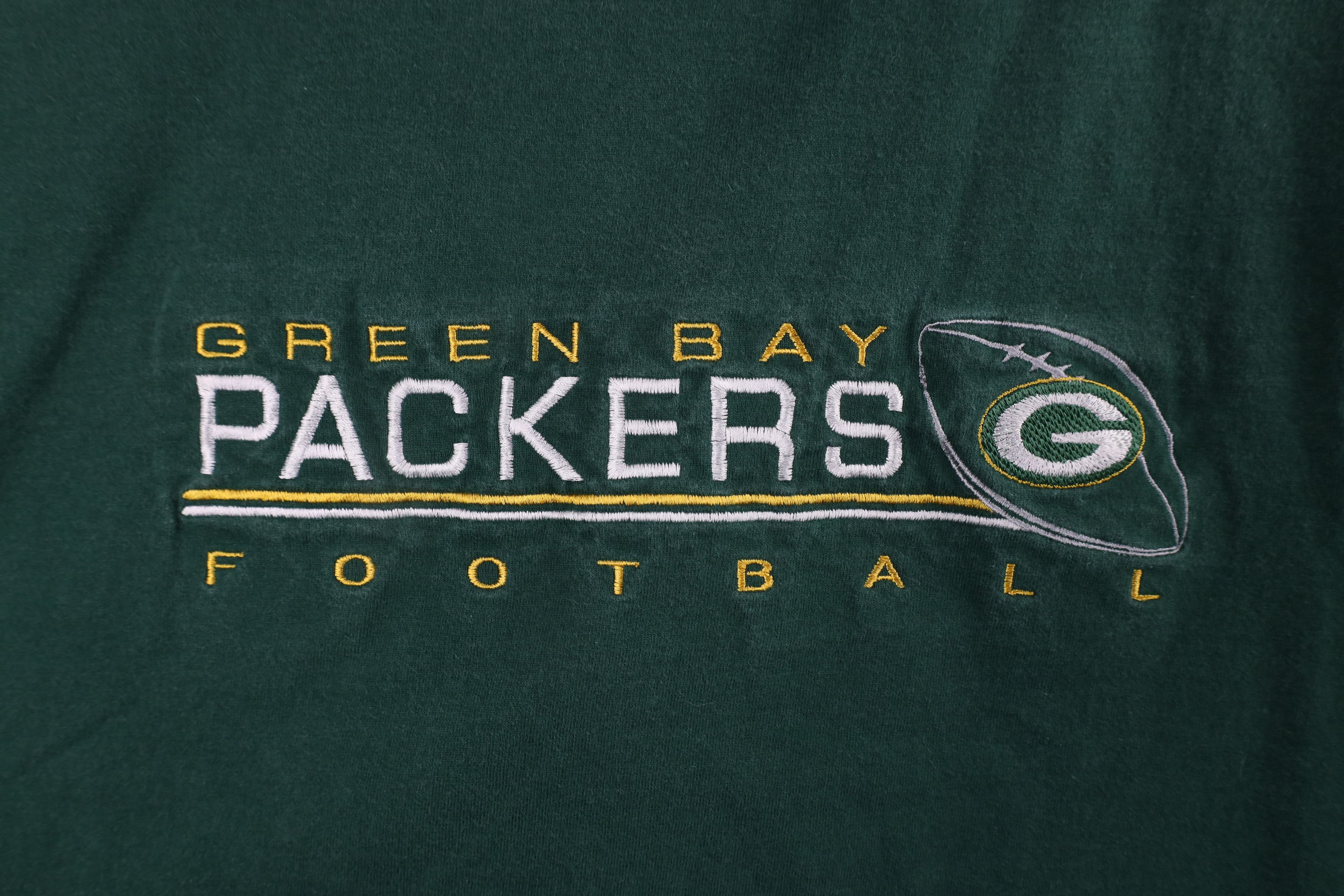 Vintage Vintage 90s Spell Out Green Bay Packers Football T-Shirt USA Size US L / EU 52-54 / 3 - 4 Thumbnail
