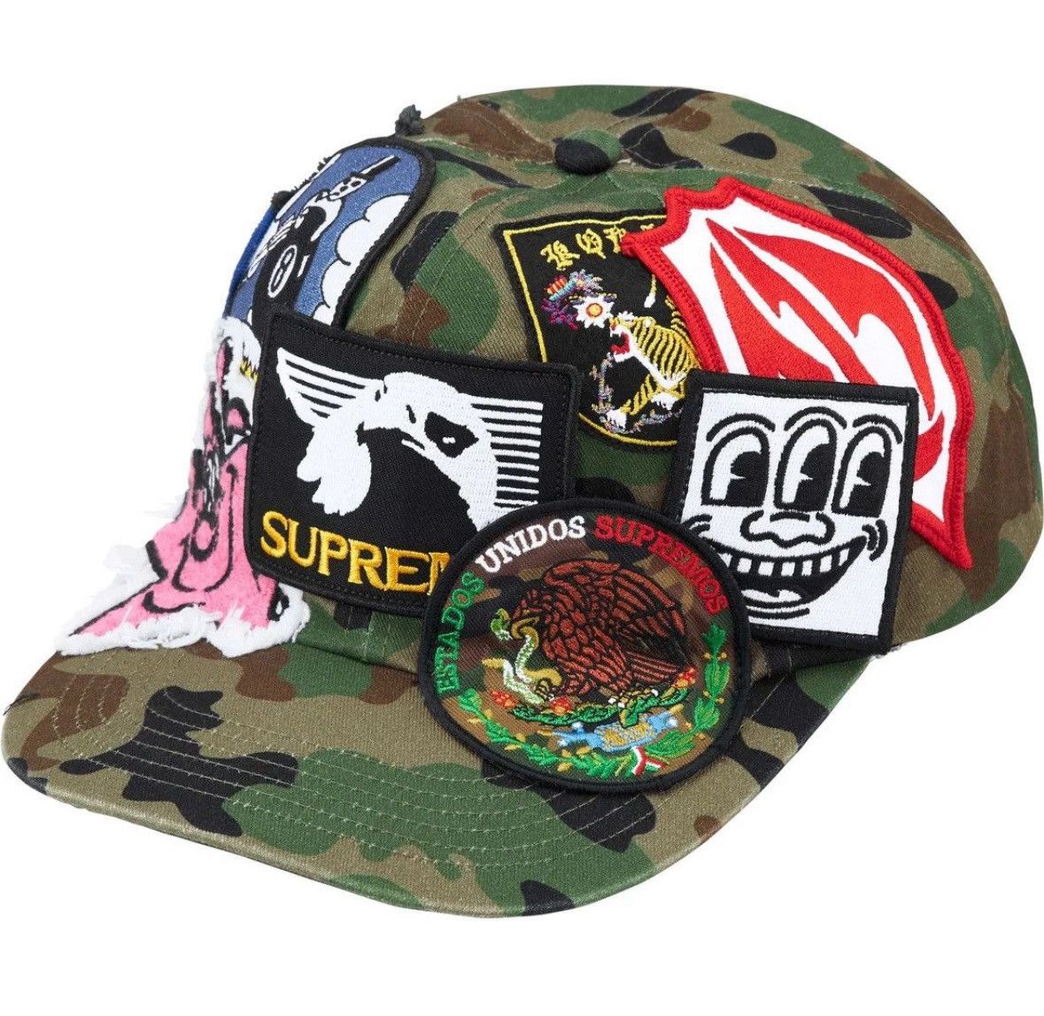 Supreme Supreme Difference 6 Panel Hat SS24 Timber Camo