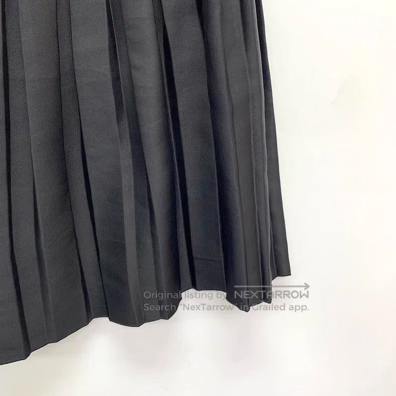 Louis Vuitton Louis Vuitton Black mulberry silk casual pleated skirt Size 37" - 4 Thumbnail