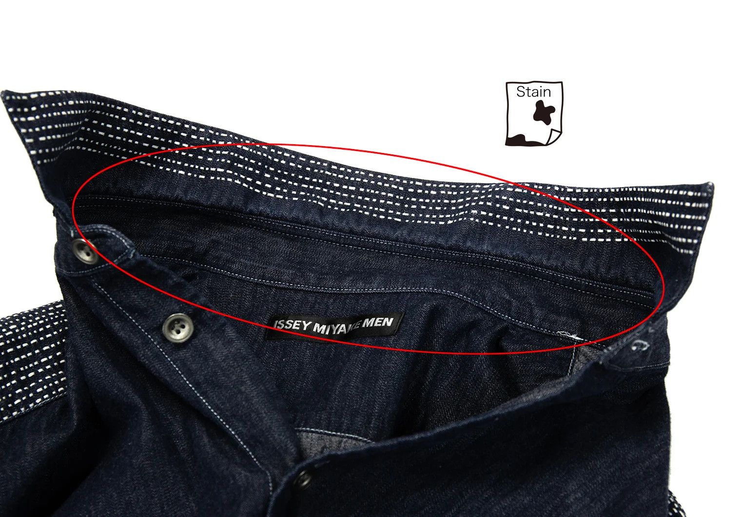 Issey Miyake Cotton Stitch Denim Shirt in Indigo Size US S / EU 44-46 / 1 - 4 Thumbnail