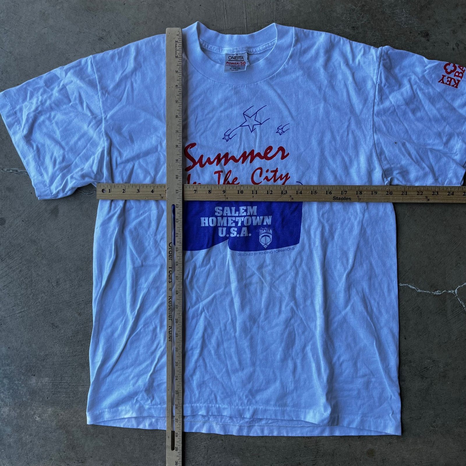 Vintage VINTAGE SALEM OREGON USA SHIRT GRAPHIC WHITE TEE XL 90S Size US XL / EU 56 / 4 - 3 Thumbnail