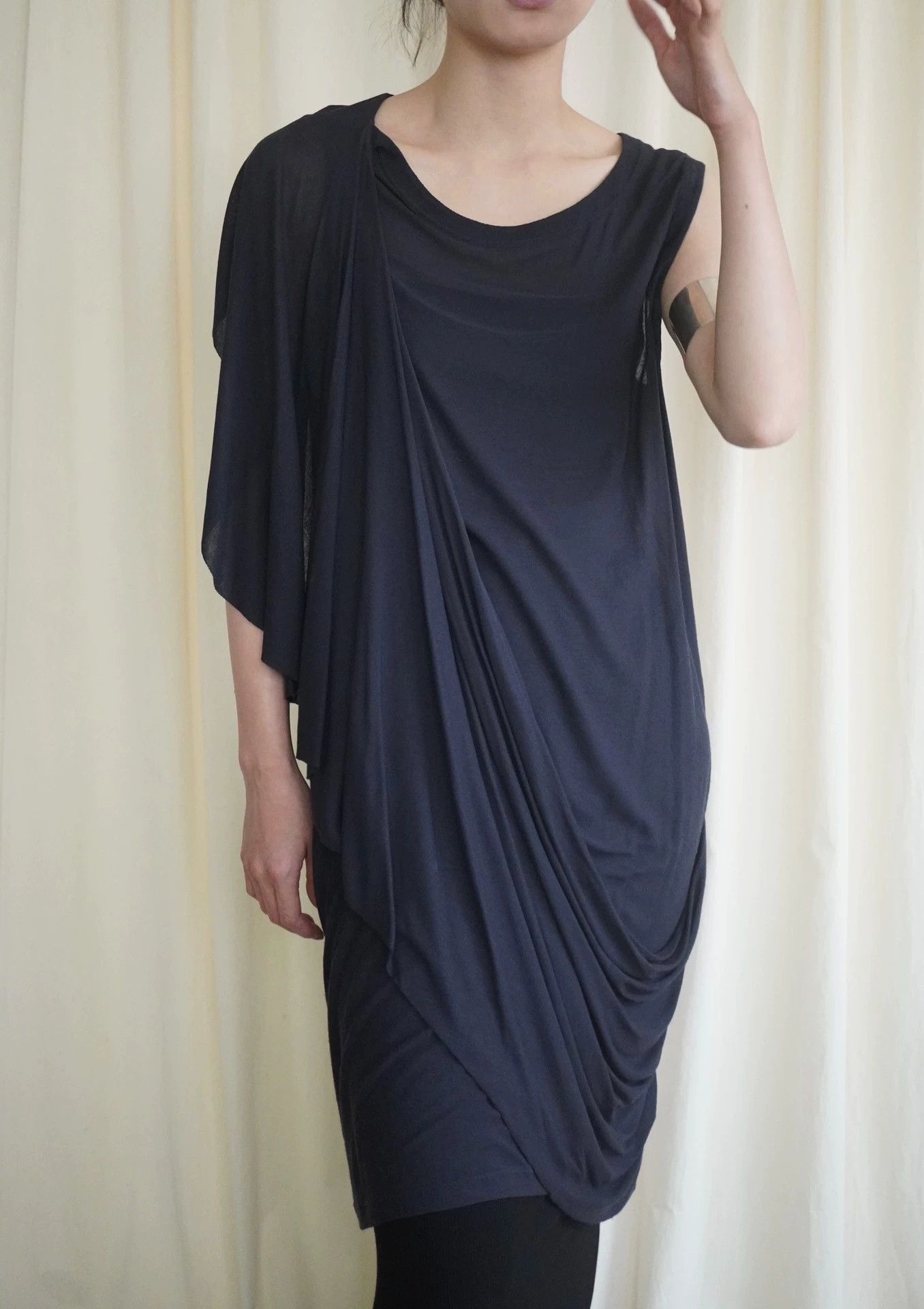 MM6 MM6 2000s Navy Blue Wrap Dress M 9/10 Size M / US 6-8 / IT 42-44 - 2 Thumbnail