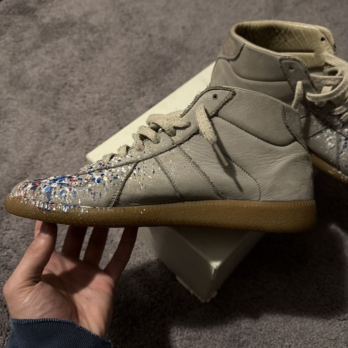 Maison Margiela Maison margiela paint splatter gats size 40 Size US 7 / EU 40 - 2 Thumbnail