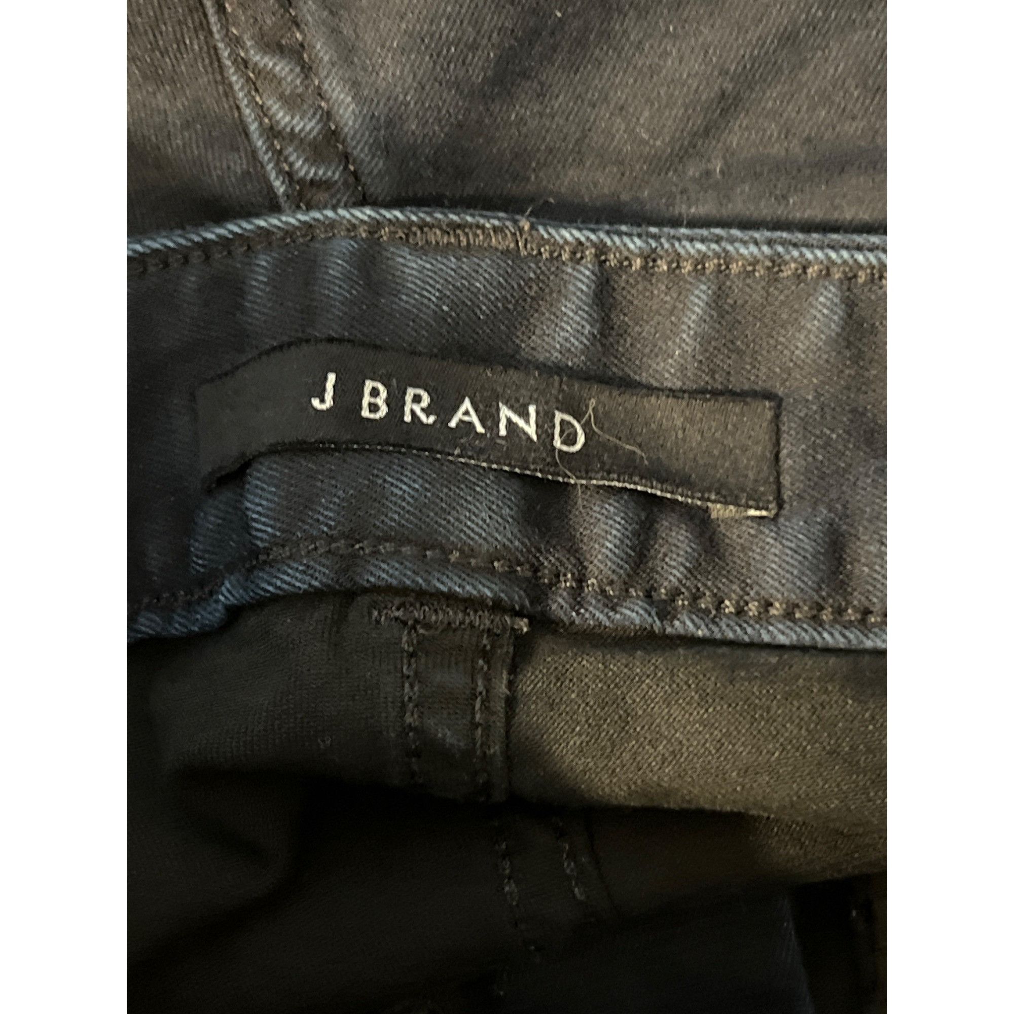 J Brand J Brand Mid Rise Skinny Jeans Dark Blue Denim Ankle Zippers Size 42" / US 20 - 6 Thumbnail