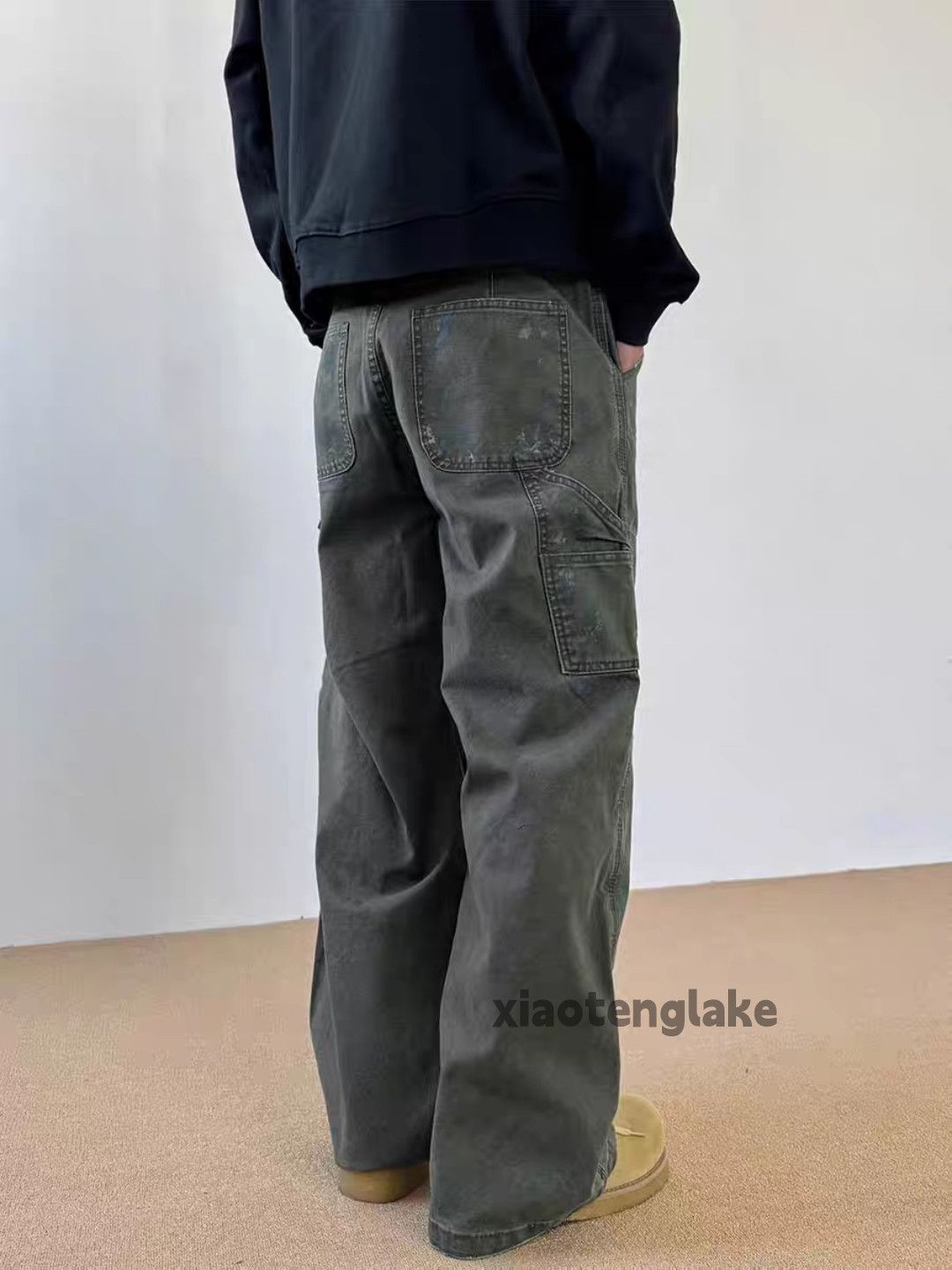 Designer × Vintage utility outdoor workwear carpenter loose y2k paint pants Size US 32 / EU 48 - 2 Thumbnail