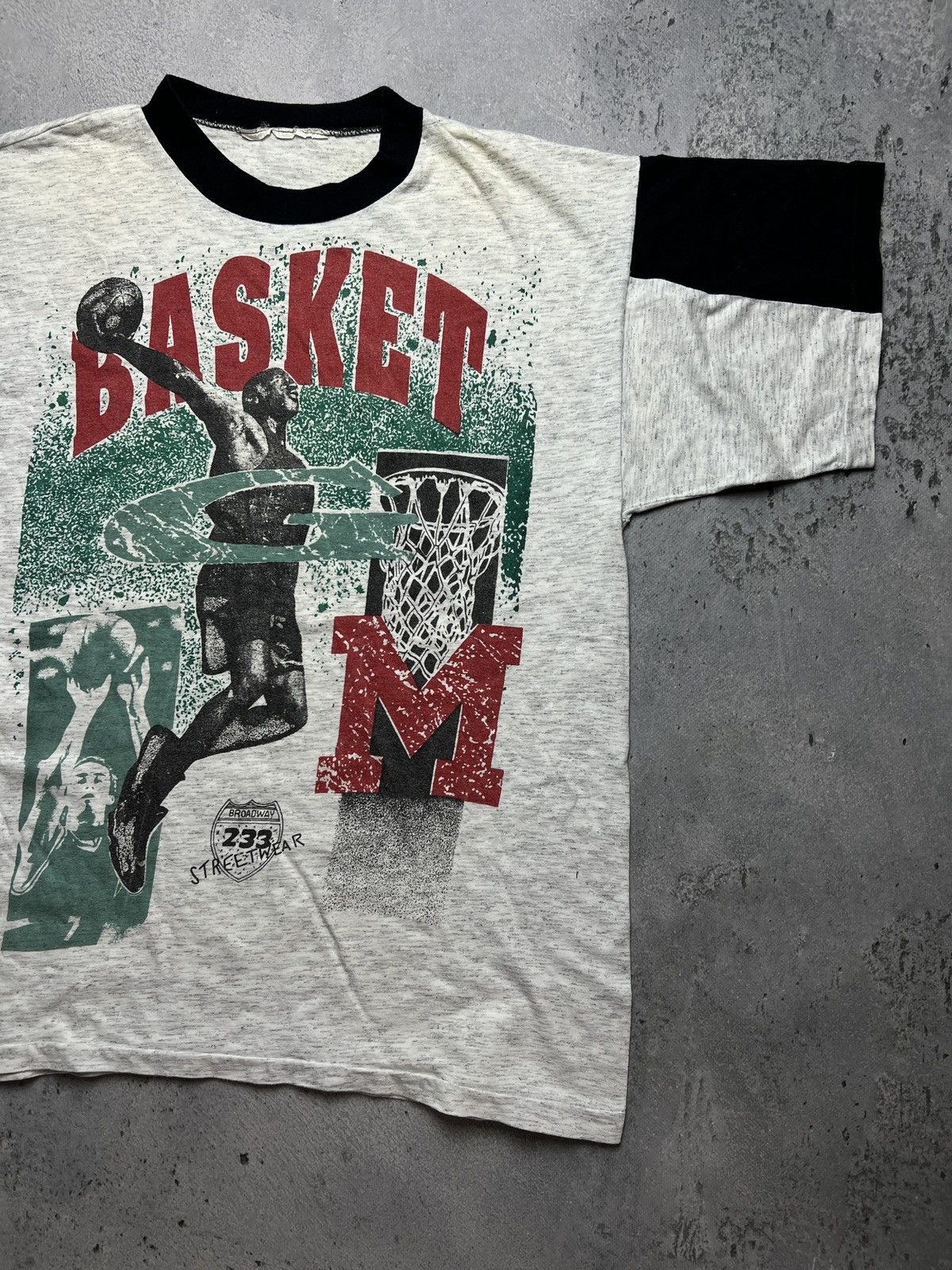 Vintage Basketball tee Basket Broadway 233 Streetwear rare item y2k Size US M / EU 48-50 / 2 - 3 Thumbnail