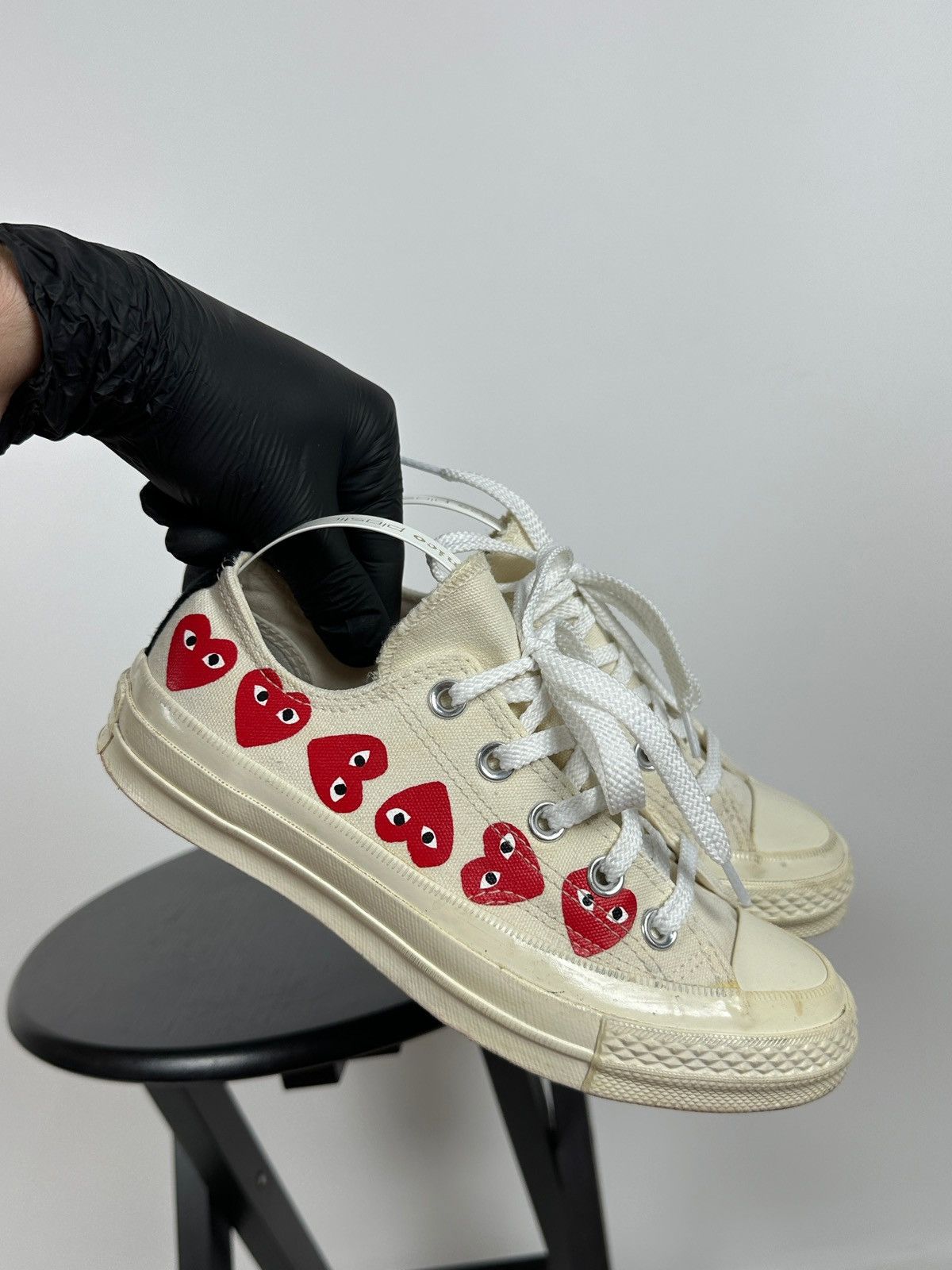 Comme des Garcons Comme Des Garçons x Chuck Taylor Converse All Star Low Top Size US 5 / IT 35 - 7 Thumbnail