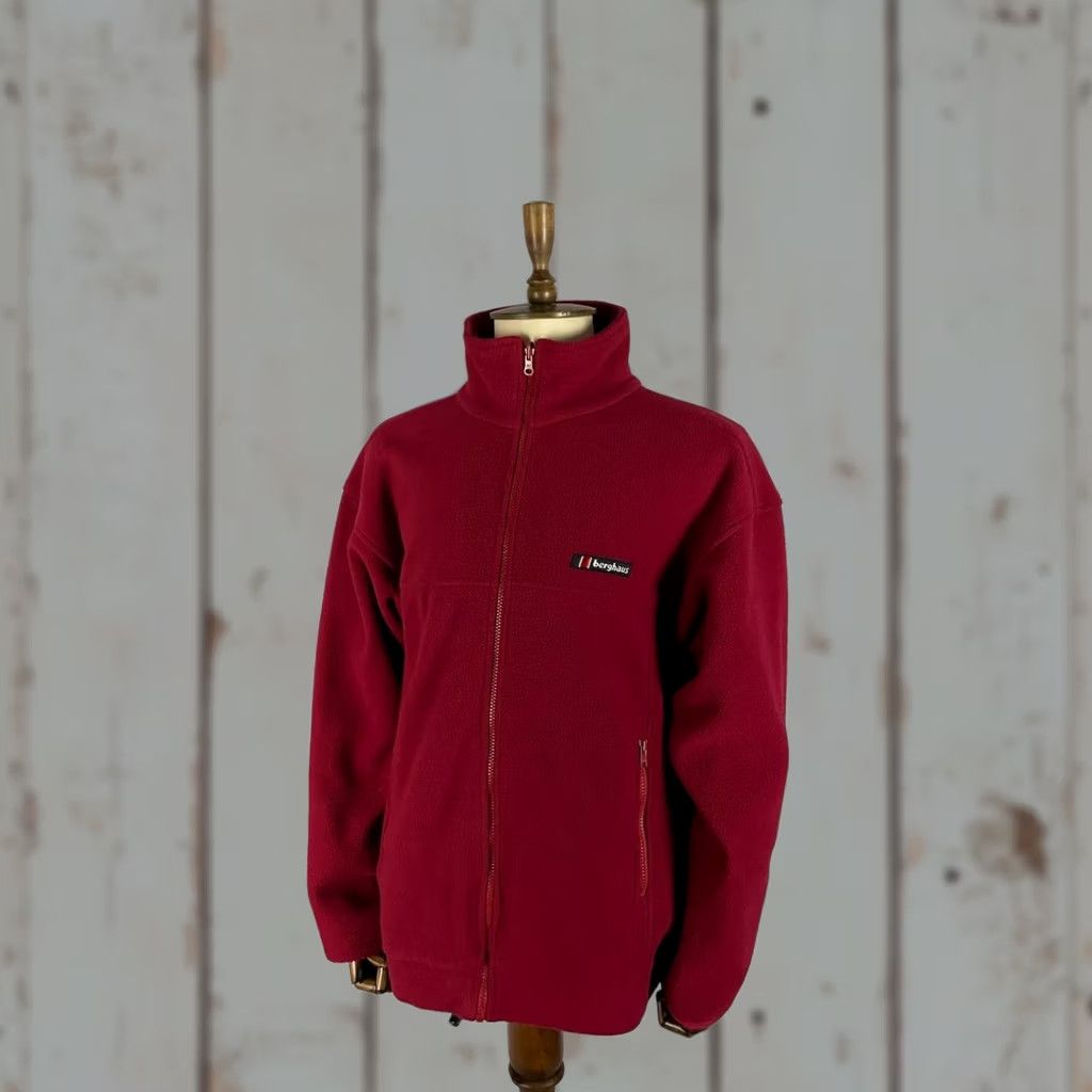 Berghaus Berghaus Sweatshirt Mens Size L Red Polyester Long Sleeve Full-Zip Fleece Size US L / EU 52-54 / 3 - 1 Thumbnail
